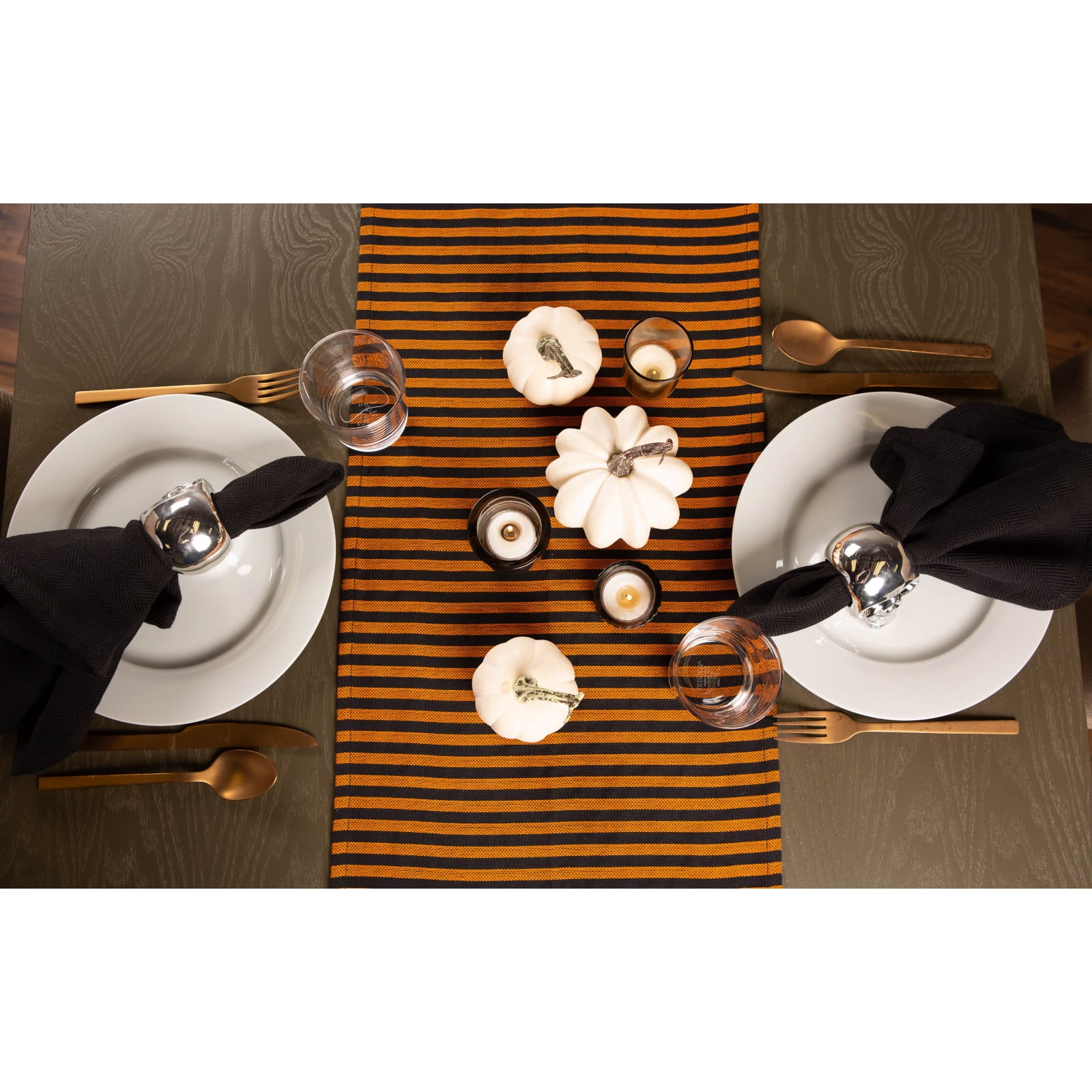 DII&#xAE; 108&#x22; Witchy Stripe Table Runner