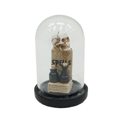 Mini Skull & Books in Cloche by Ashland®