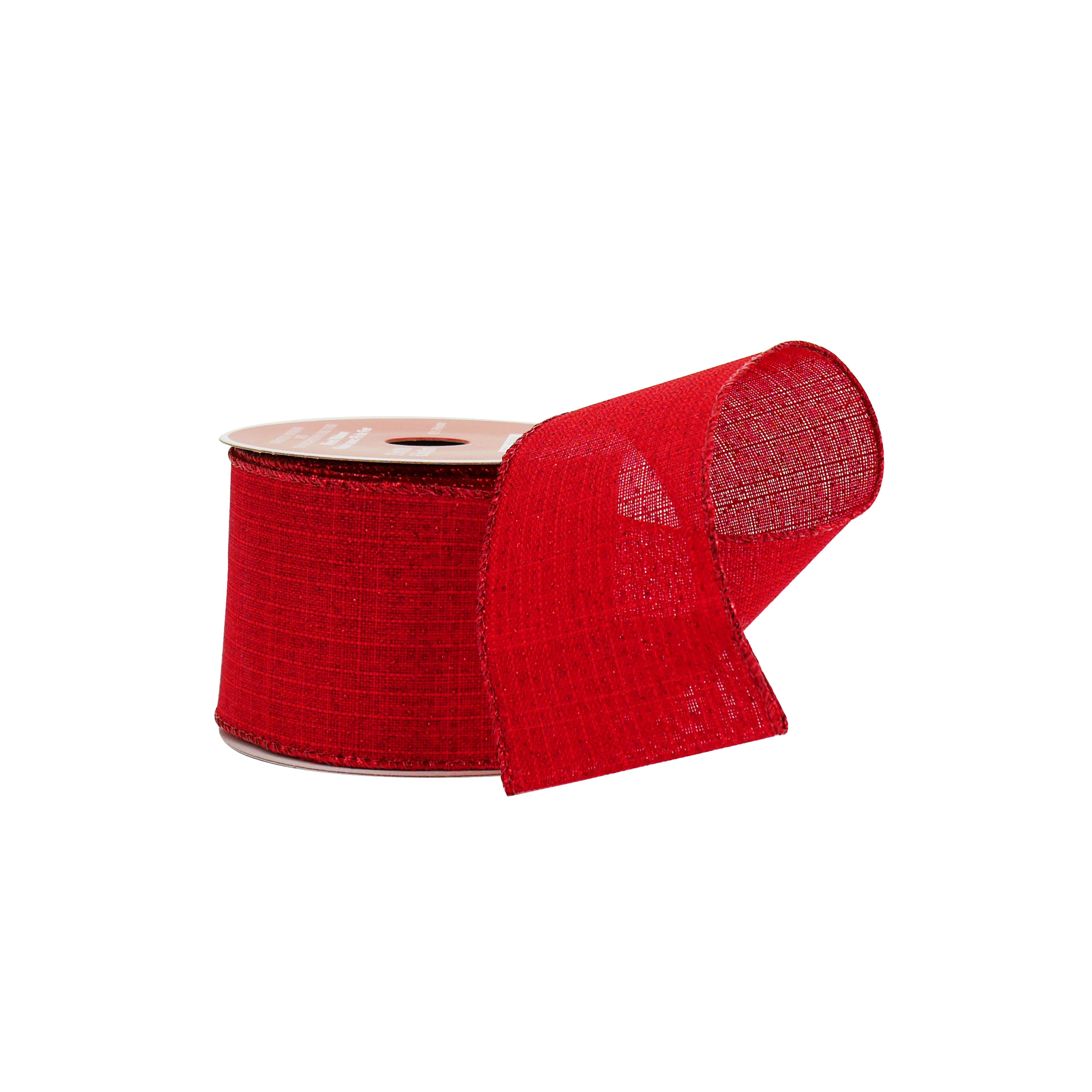 2.5&#x22; x 20ft. Red Wired Shimmer Ribbon by Celebrate It&#xAE;