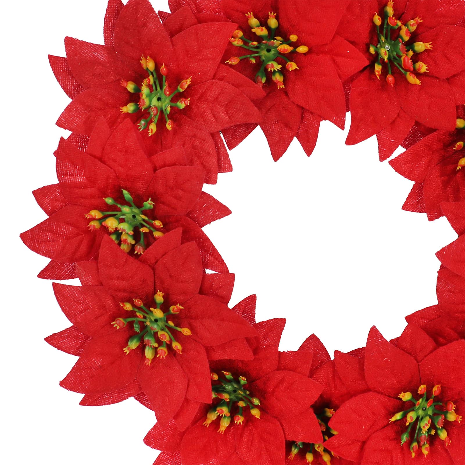 11&#x22; Mini Red Poinsettia Wreath by Ashland&#xAE;