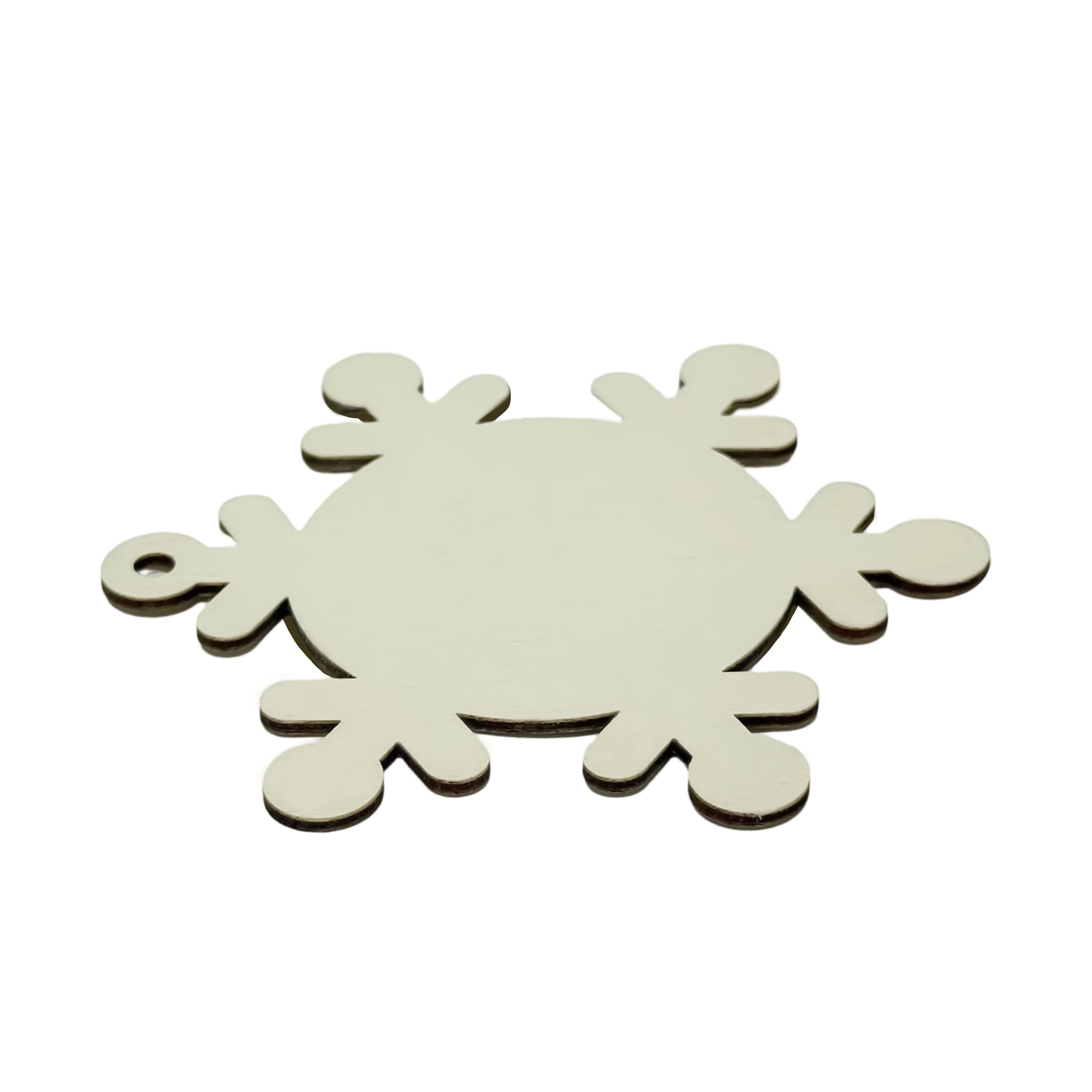 3.5&#x22; DIY Plywood Snowflake Ornaments, 50ct. by Make Market&#xAE;