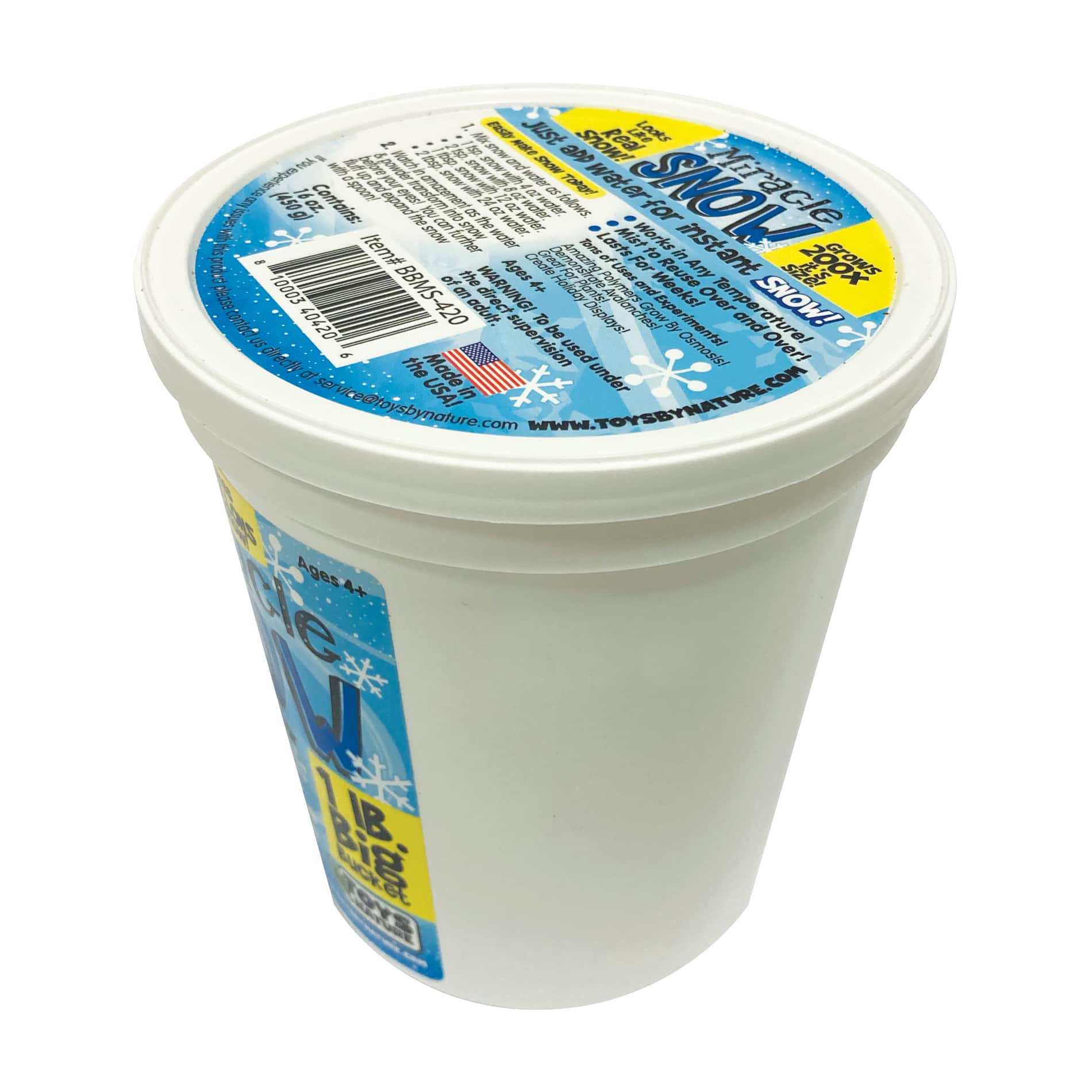 Miracle Snow 1lb Big Bucket