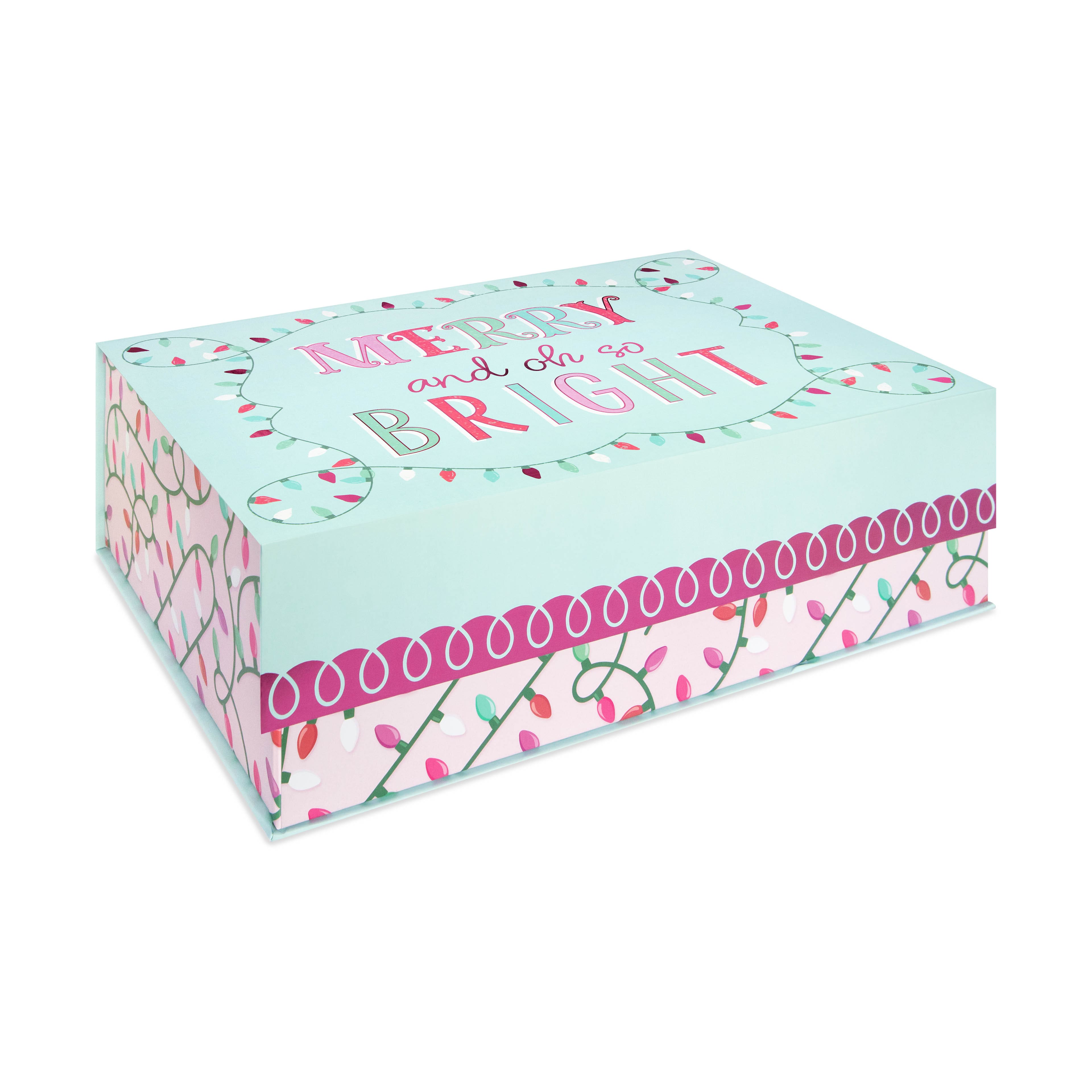 Large Merry &#x26; Bright Decorative Box by Ashland&#xAE;