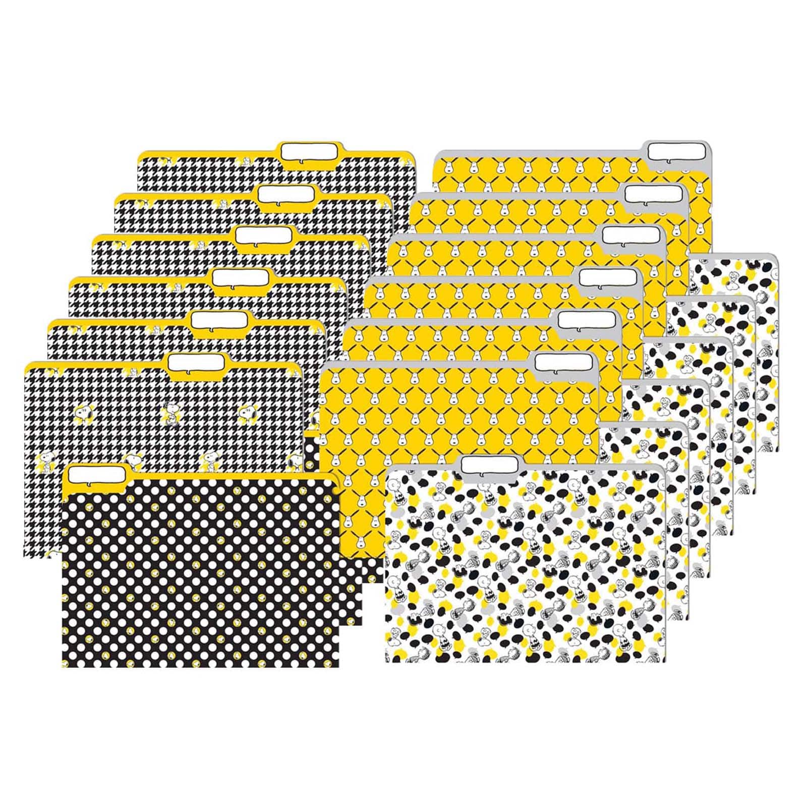 Eureka&#xAE; Peanuts&#xAE; Touch of Class File Folders, 6 Packs of 4