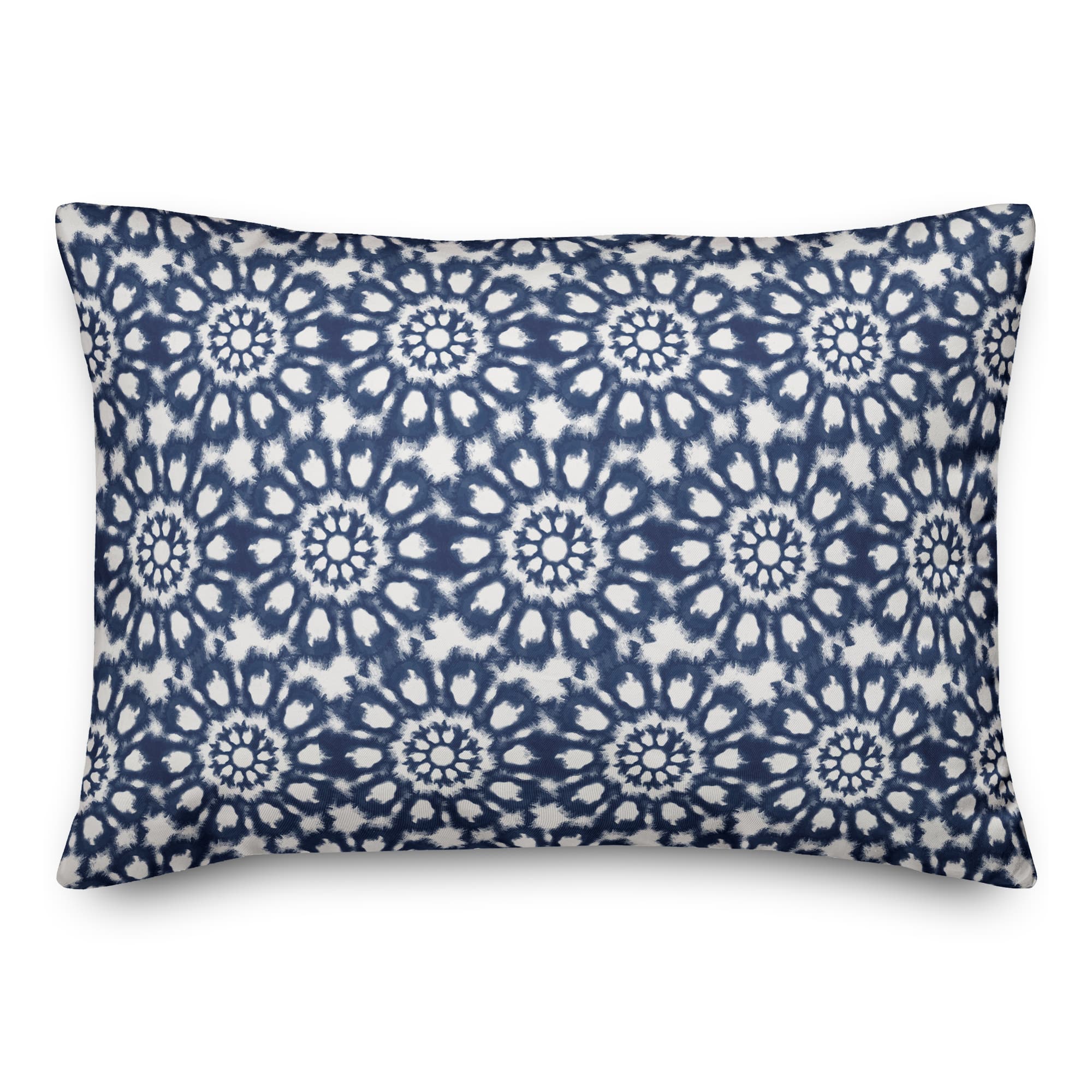 Radial Shibori Pattern 14" x 20" Indoor / Outdoor Pillow