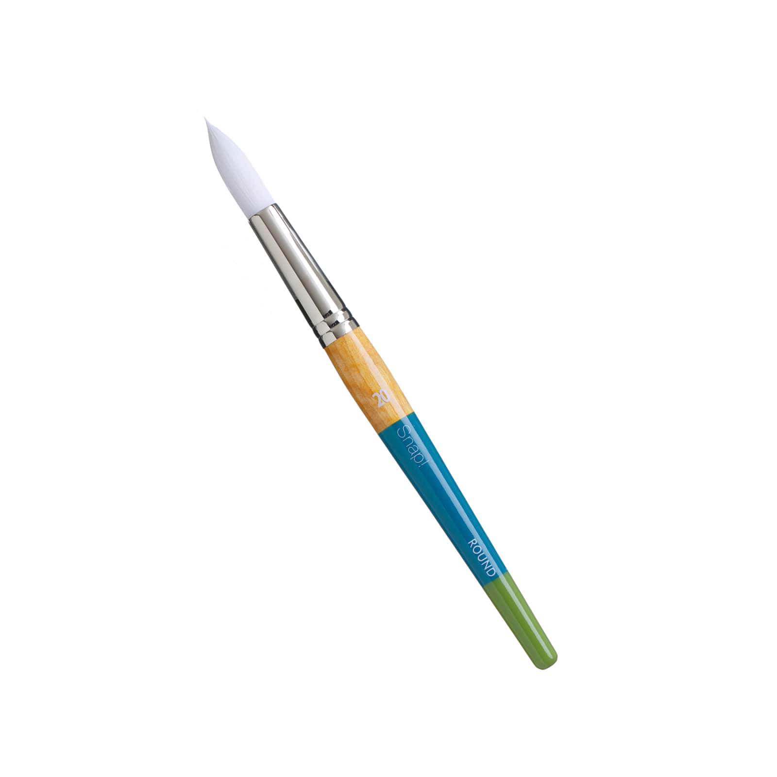 Princeton™ Snap!™ Series 9850 White Taklon Short Handle Round Brush