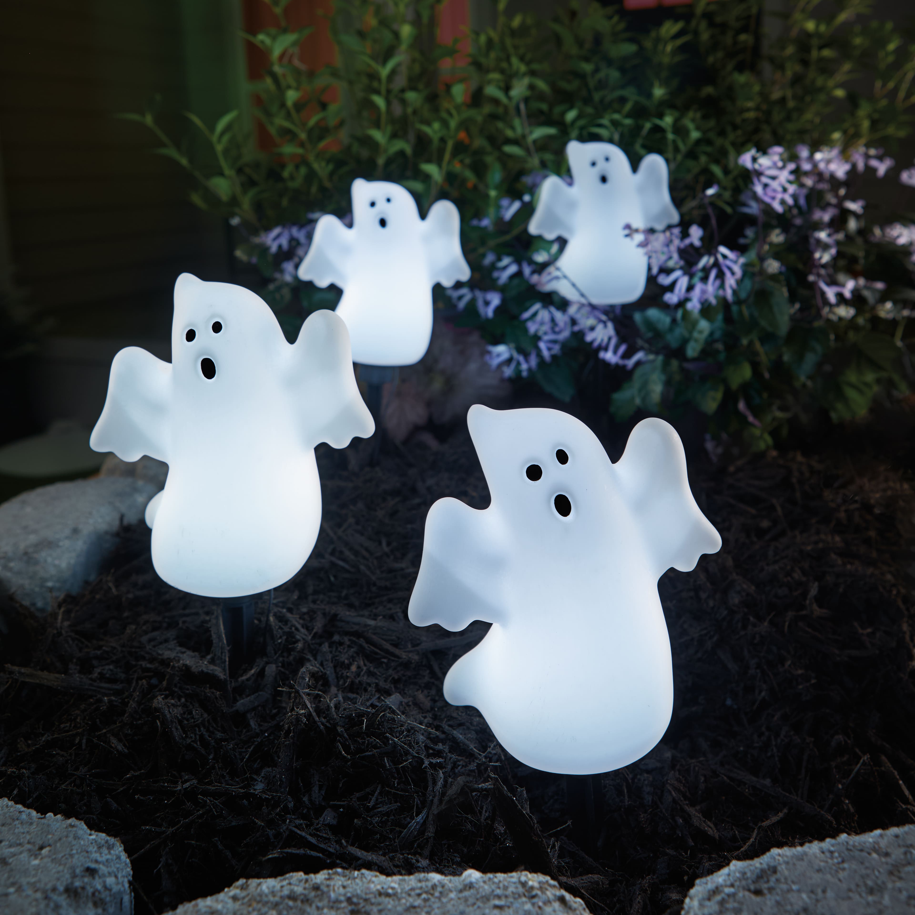 5ft. Light Up Ghost Pathway Stakes by Ashland&#xAE;