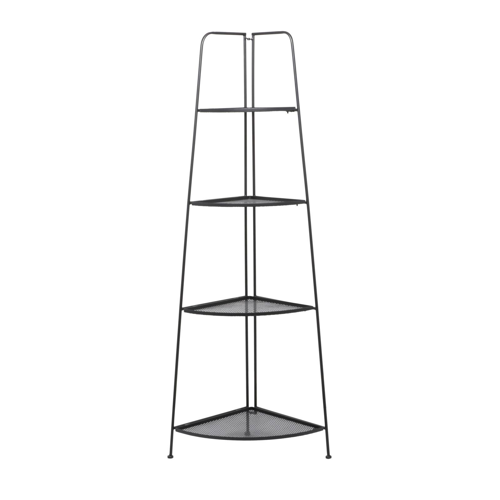 Black Iron Contemporary Bakers Rack, 27" x 22" x 16"