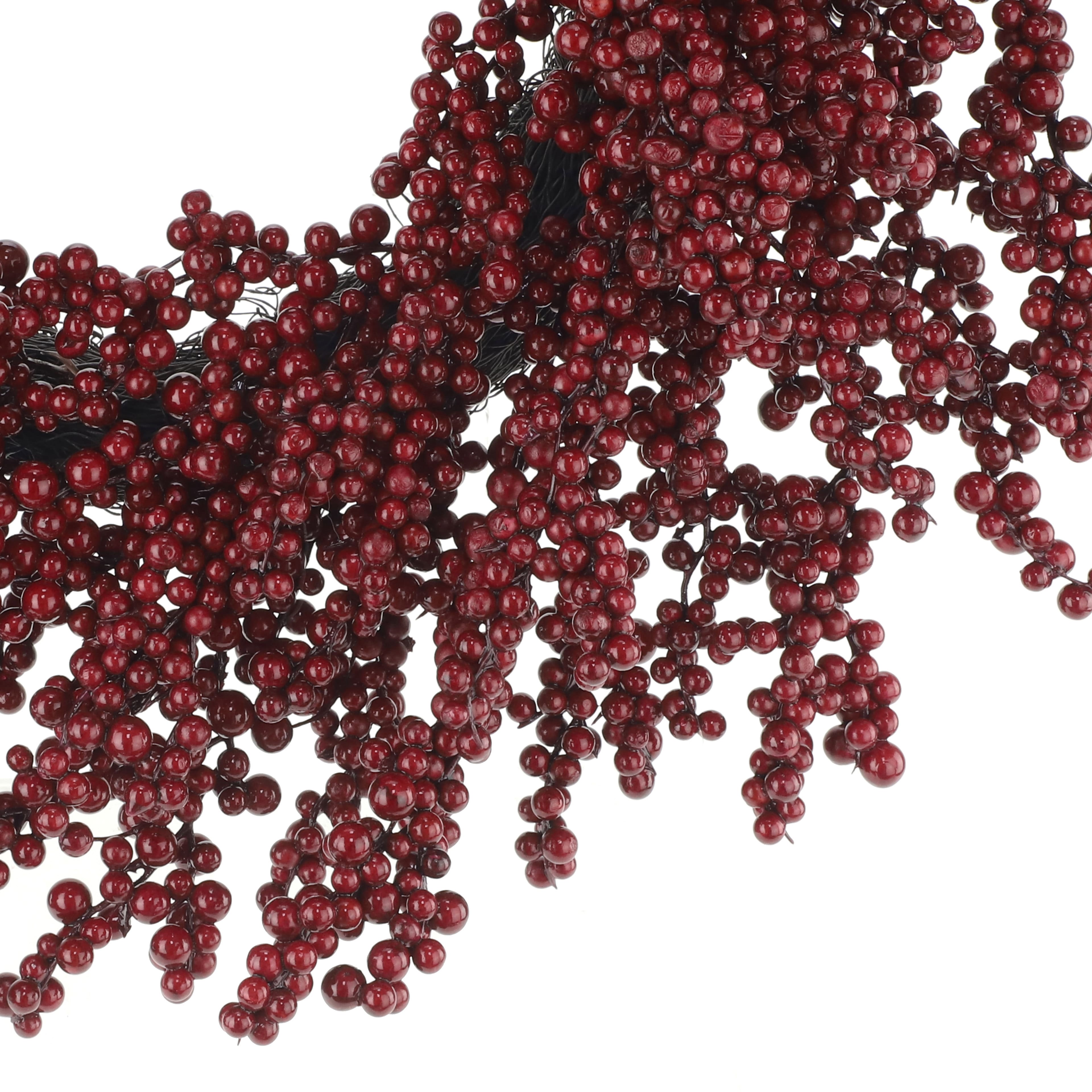 22" Dark Red Berry Wreath by Ashland®