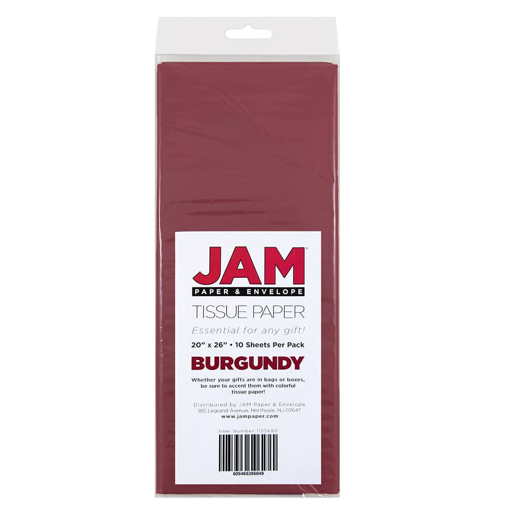 JAM Paper 20&#x22; x 26&#x22; Tissue Paper, 2 Packs of 10 Sheets