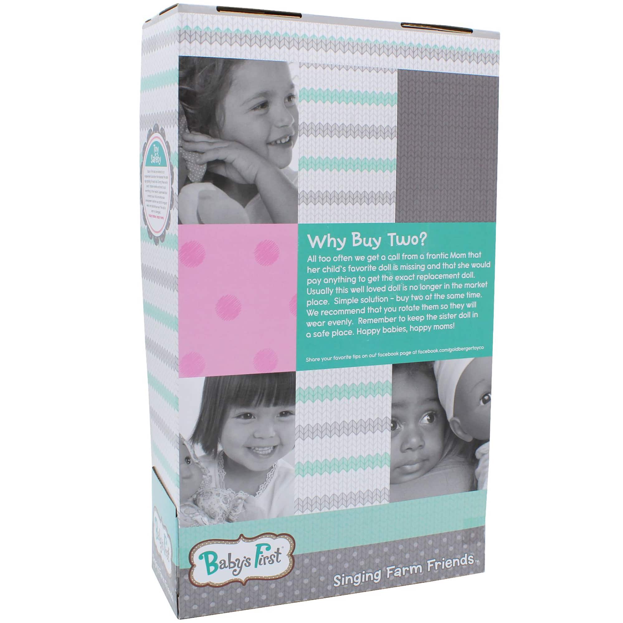 Goldberger Baby's First® Sing & Learn™ 11" Baby Doll with Giraffe Print Outfit