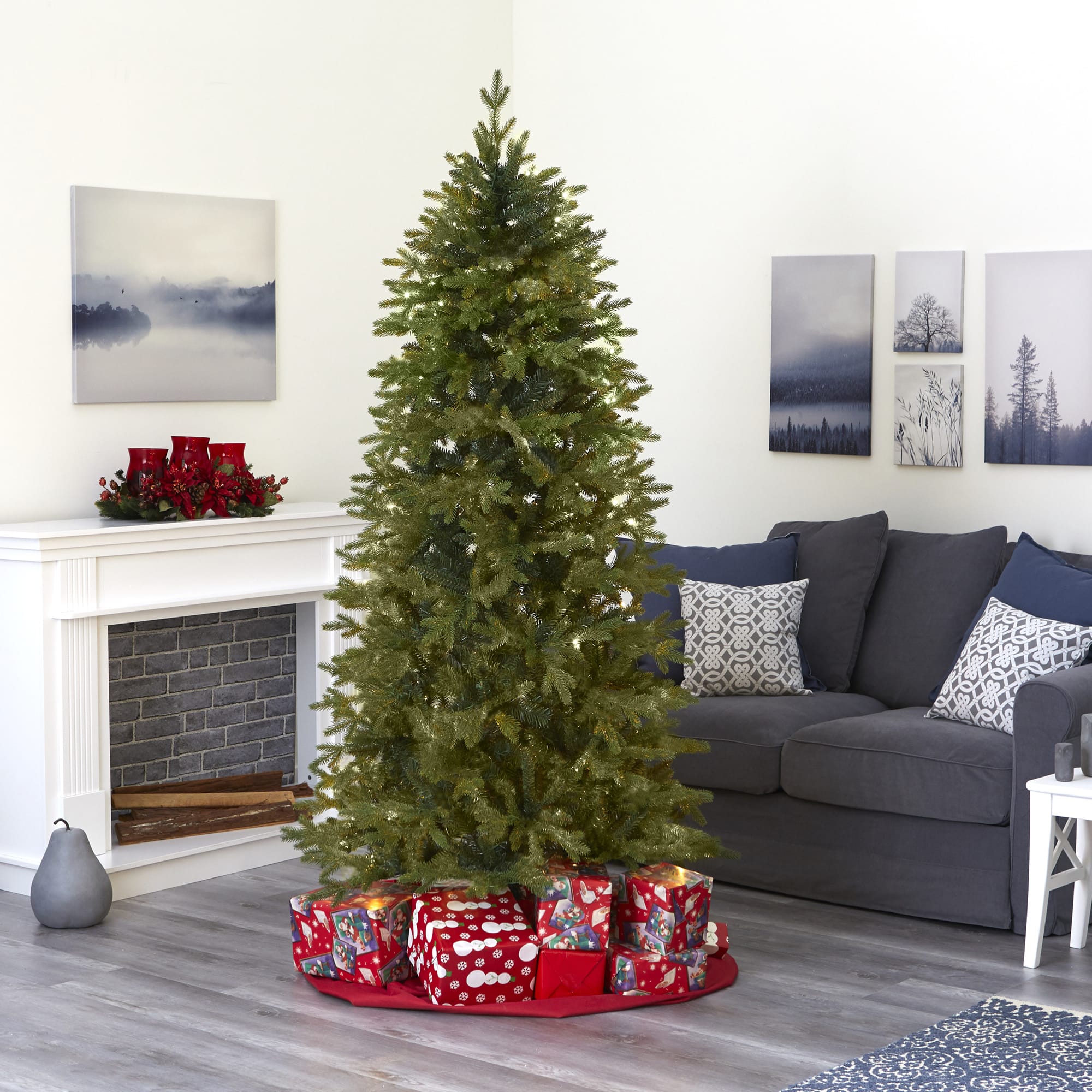 7ft. Unlit Belgium Fir Natural-Look Artificial Christmas Tree