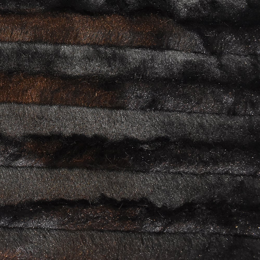 Feldman Black Faux Fur Mink Fabric