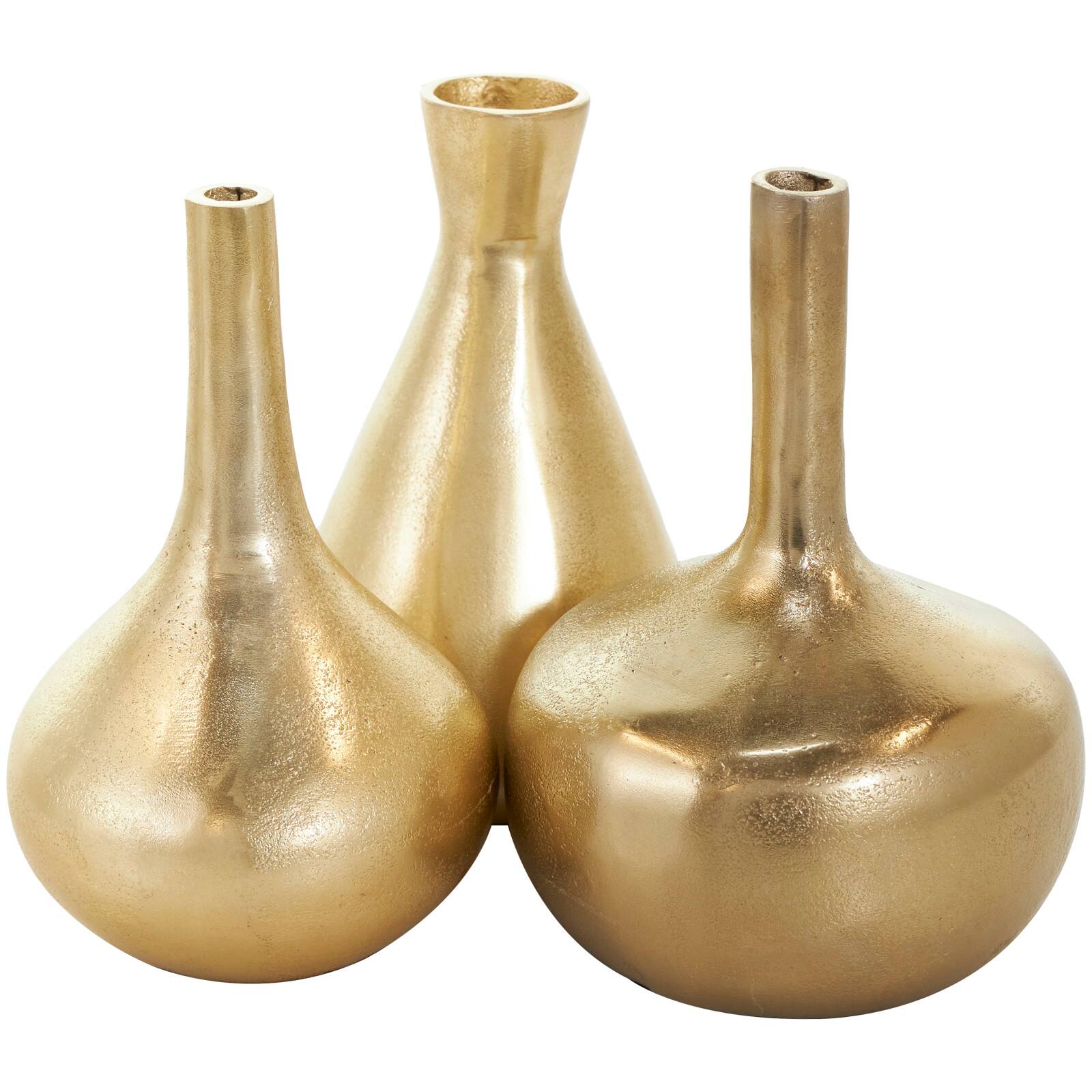 CosmoLiving by Cosmopolitan Contemporary Aluminum Vase Set