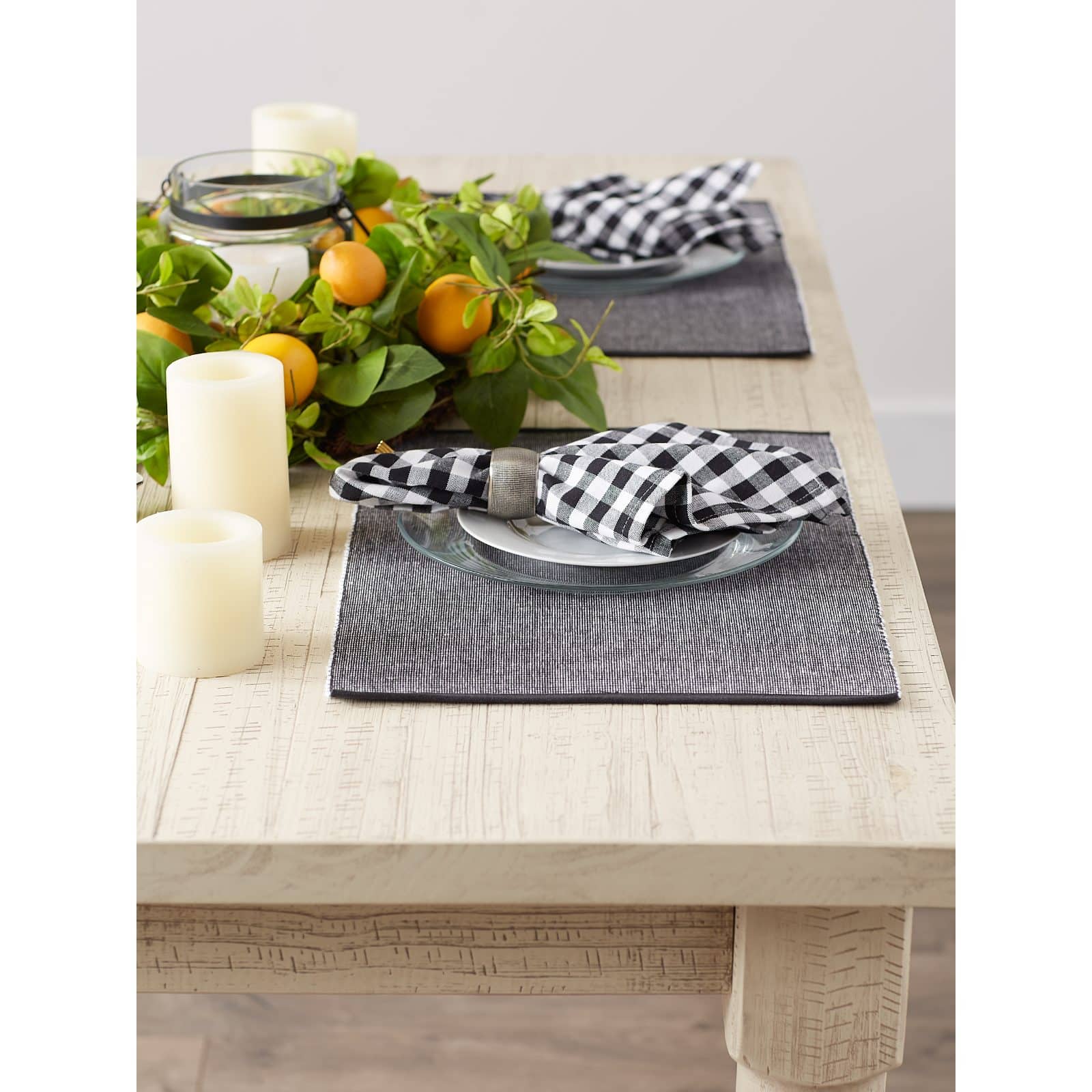 DII® 2-Tone Ribbed Placemats