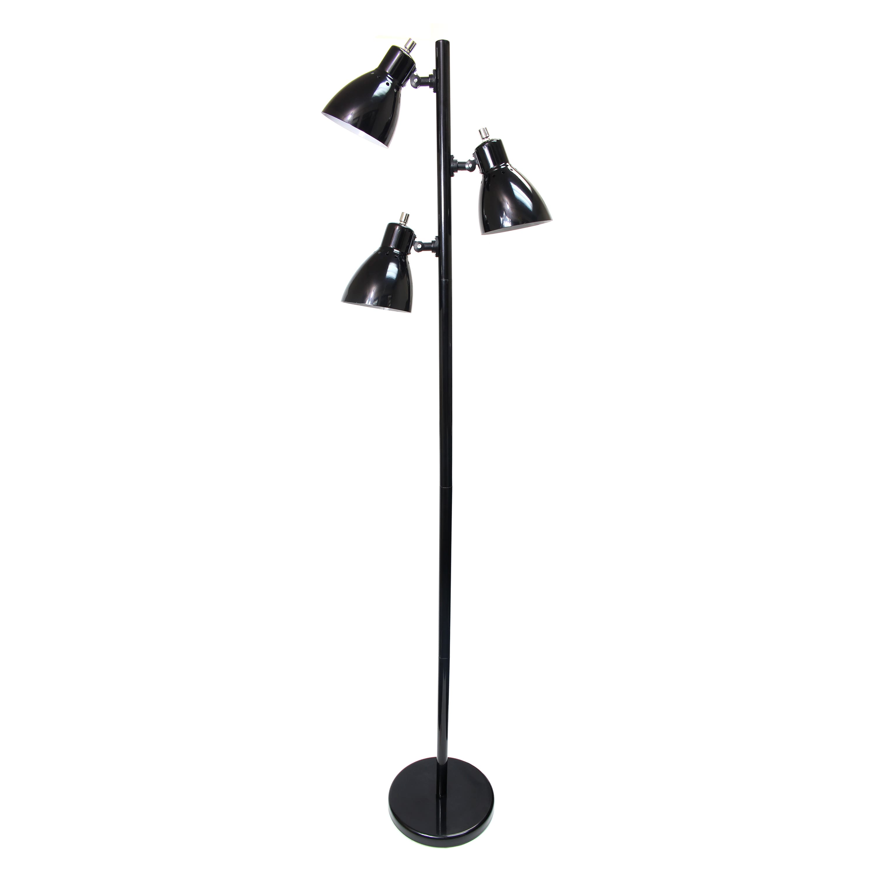 Simple Designs 64&#x22; Metal 3-Light Tree Floor Lamp