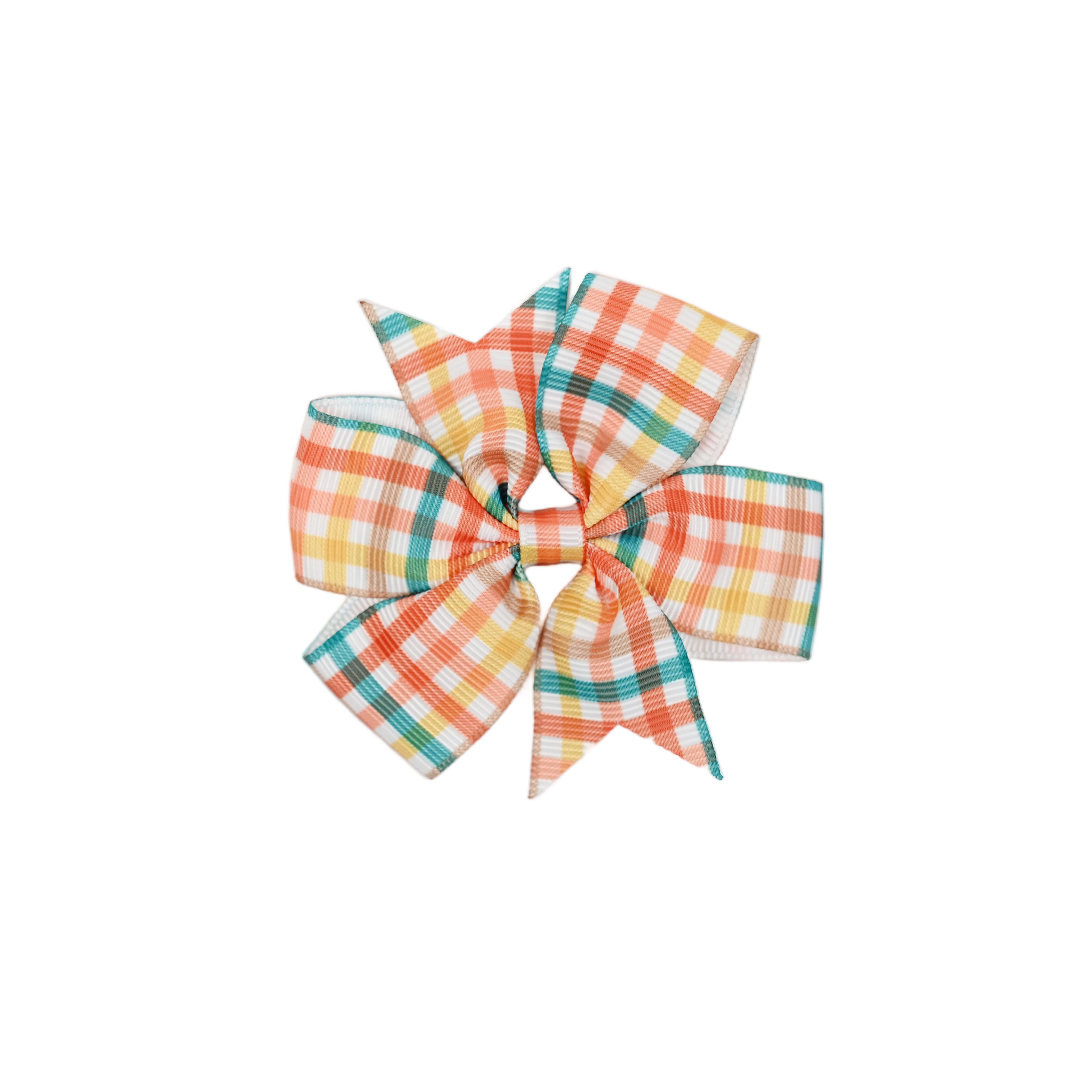 Thanksgiving Gingham Hair Bow Clip by Creatology&#x2122;