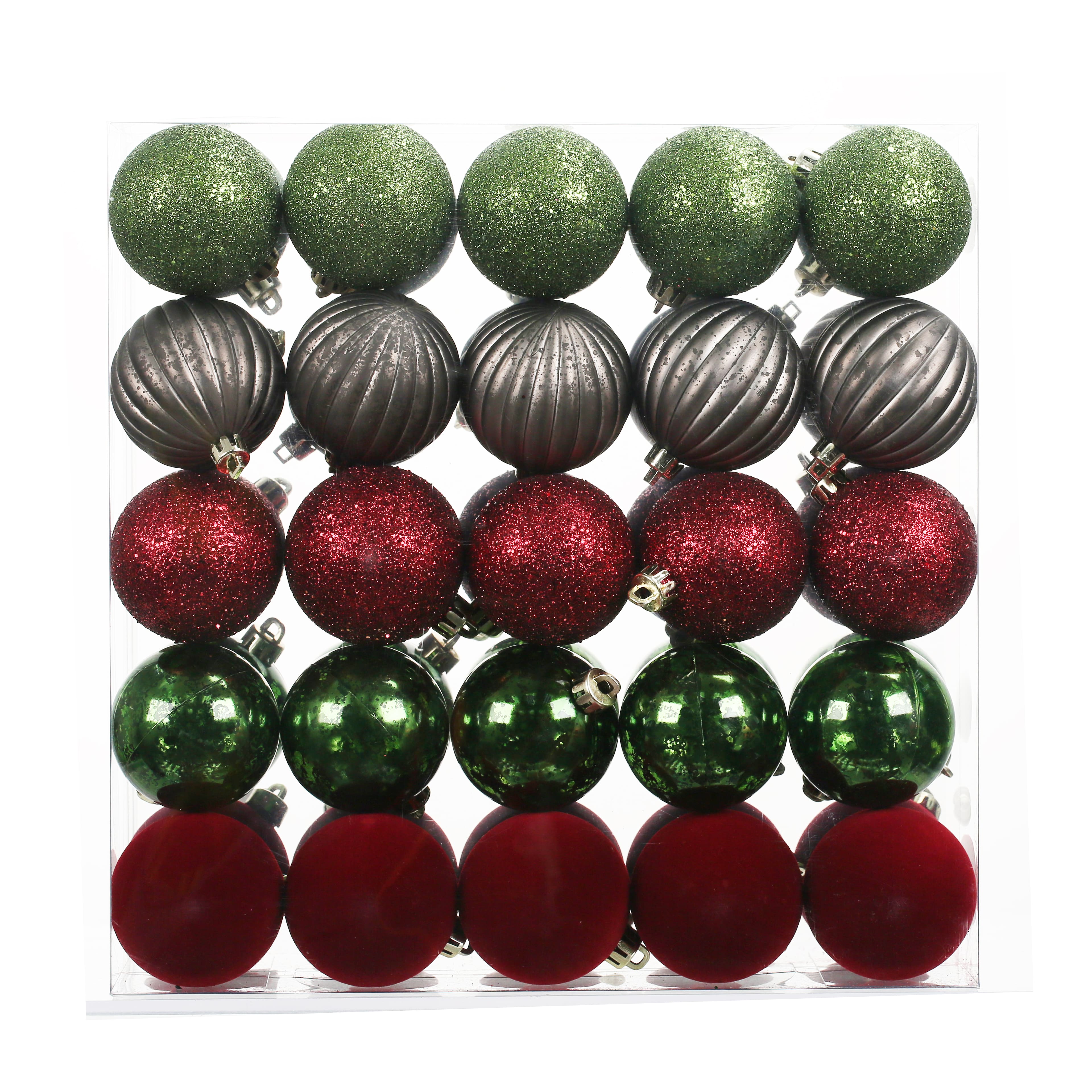 50 Pack 2.25&#x22; Woodland Shatterproof Ball Ornaments by Ashland&#xAE;