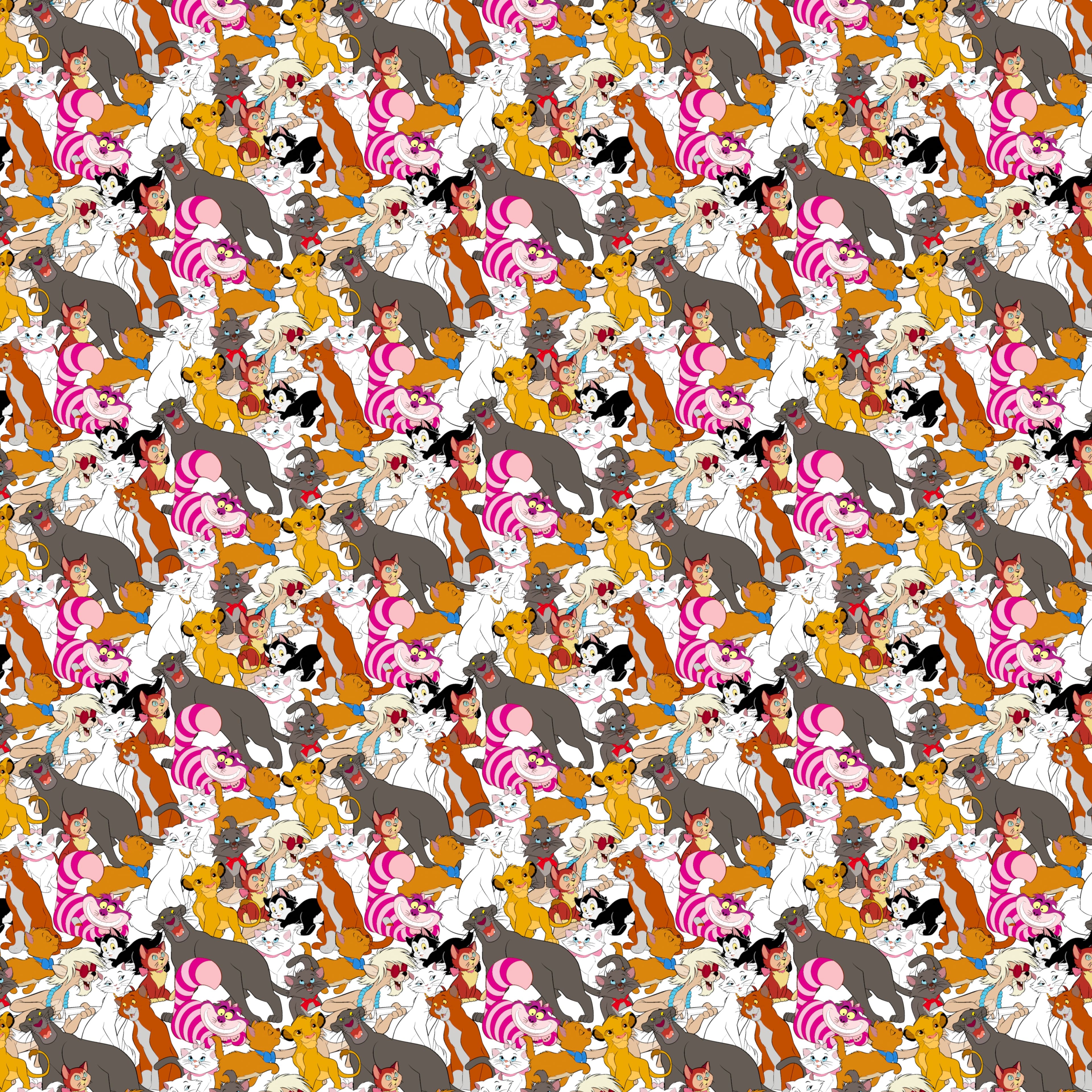 Disney® Cats Packed Cotton Fabric