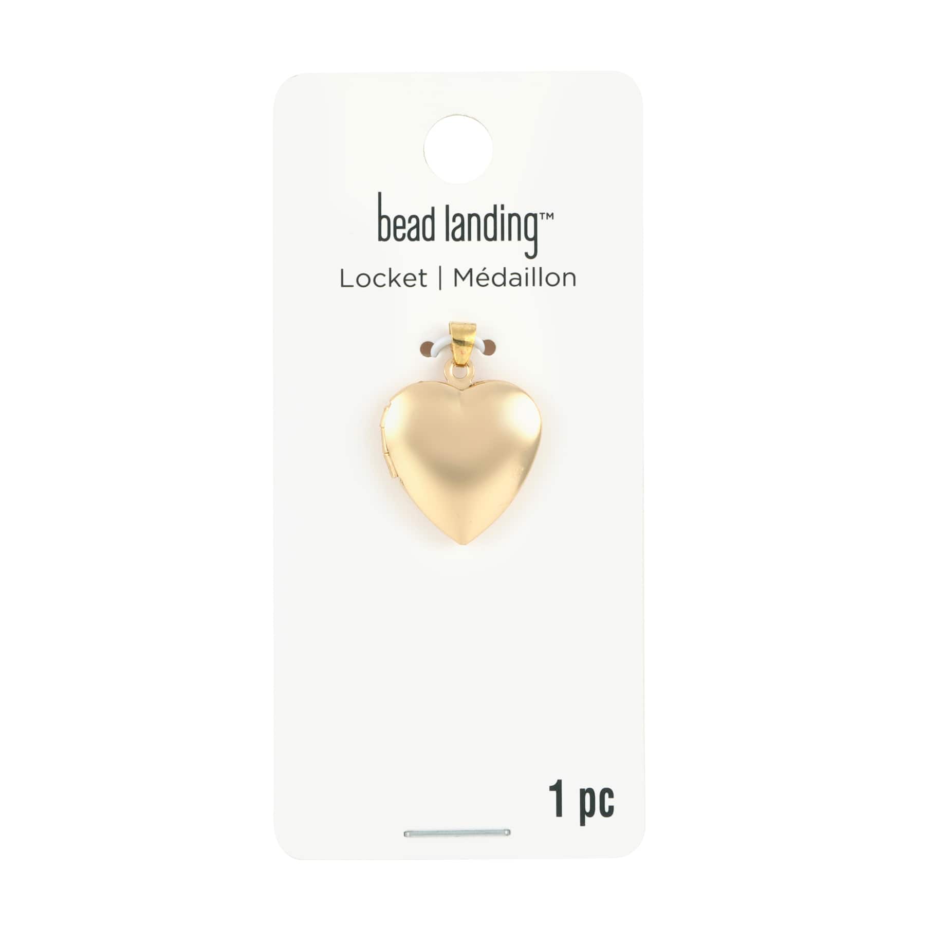 Gold Heart Locket by Bead Landing&#x2122;