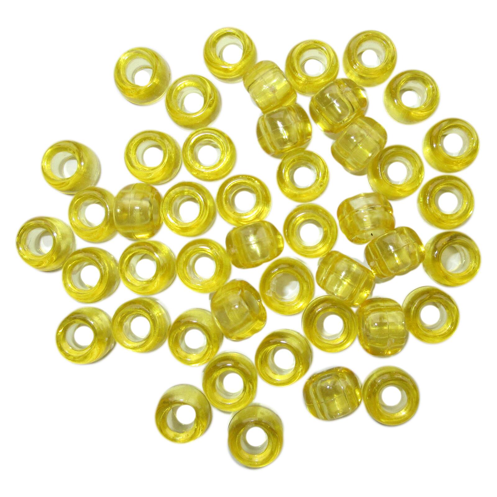 Transparent Pony Beads by Creatology™, 6mm x 9mm | Michaels