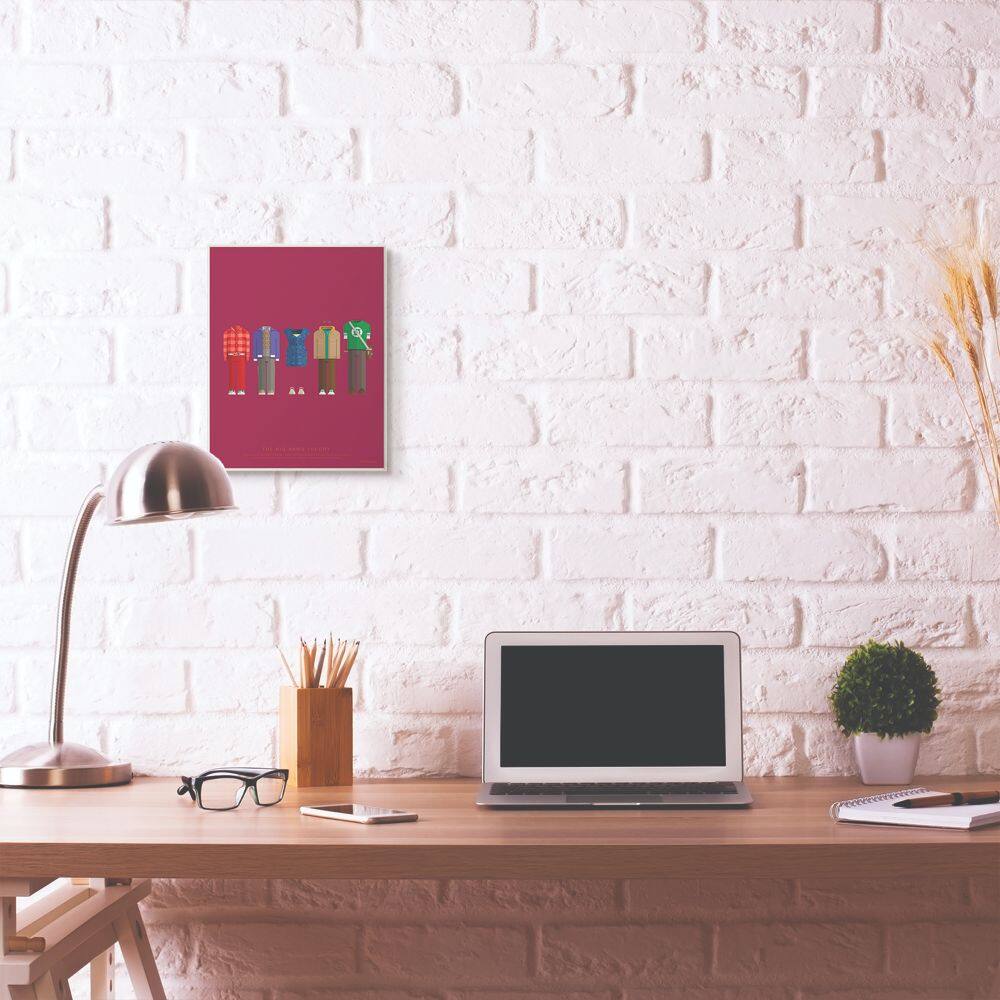 Stupell Industries Big Bang Theory™ Characters Fashion Wall Plaque