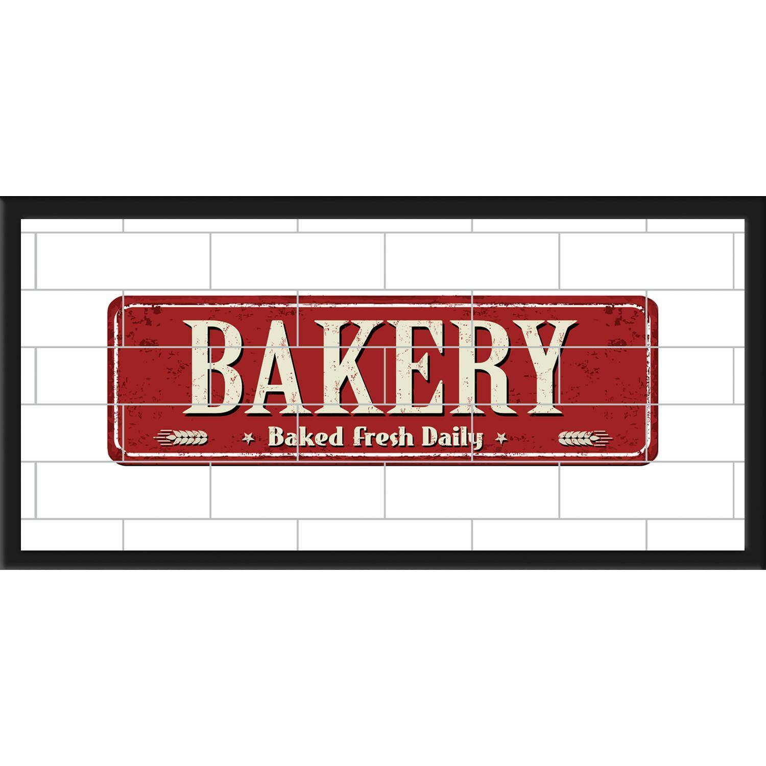 RoomMates Bakery Tile & Type Framed Wall Art Michaels