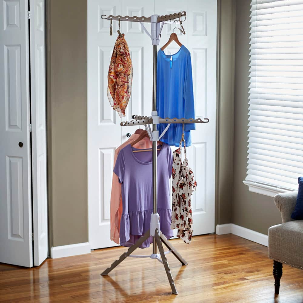 Household Essentials 2-Tier Tripod Clothes Drying Rack