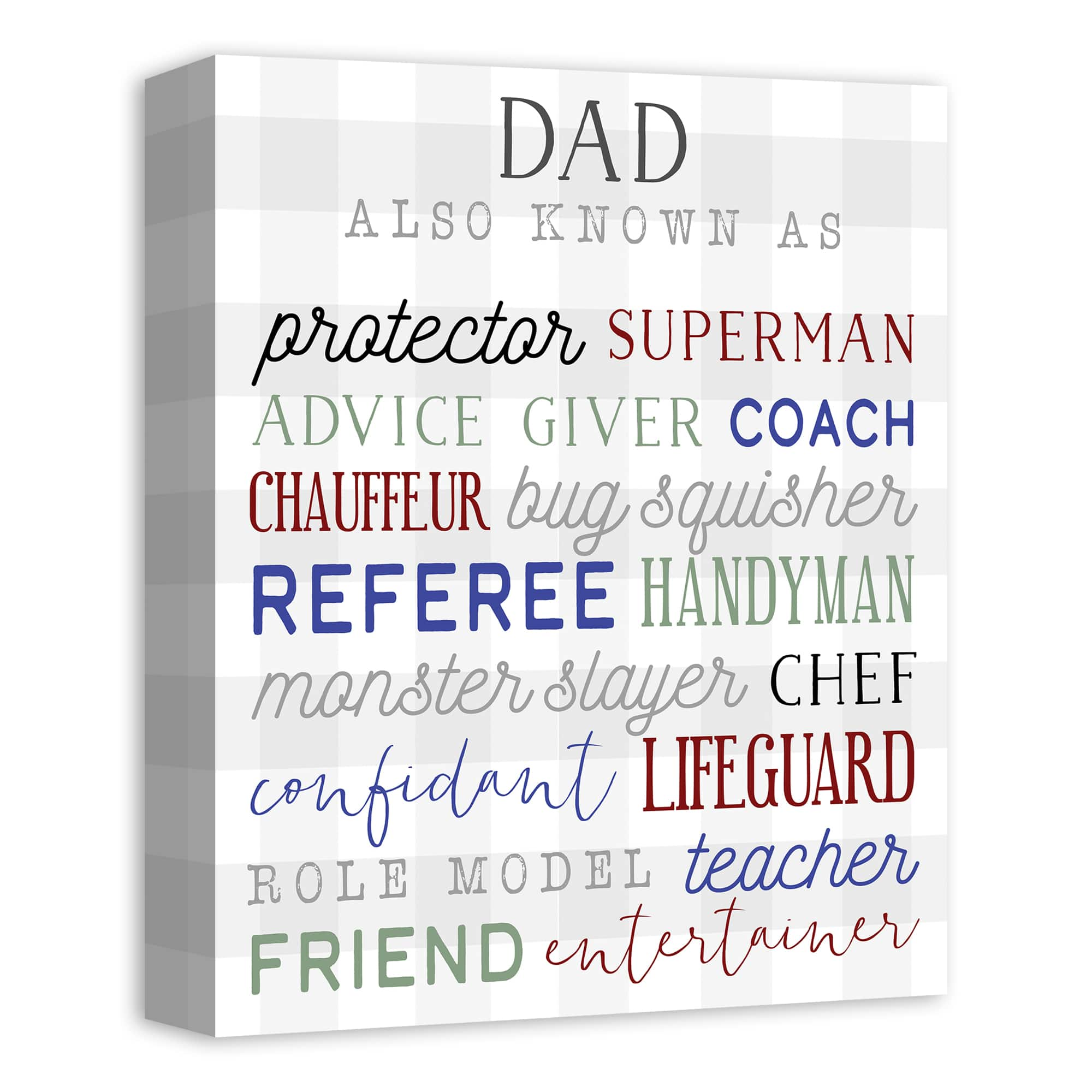 Dad Jobs Canvas Wall Art