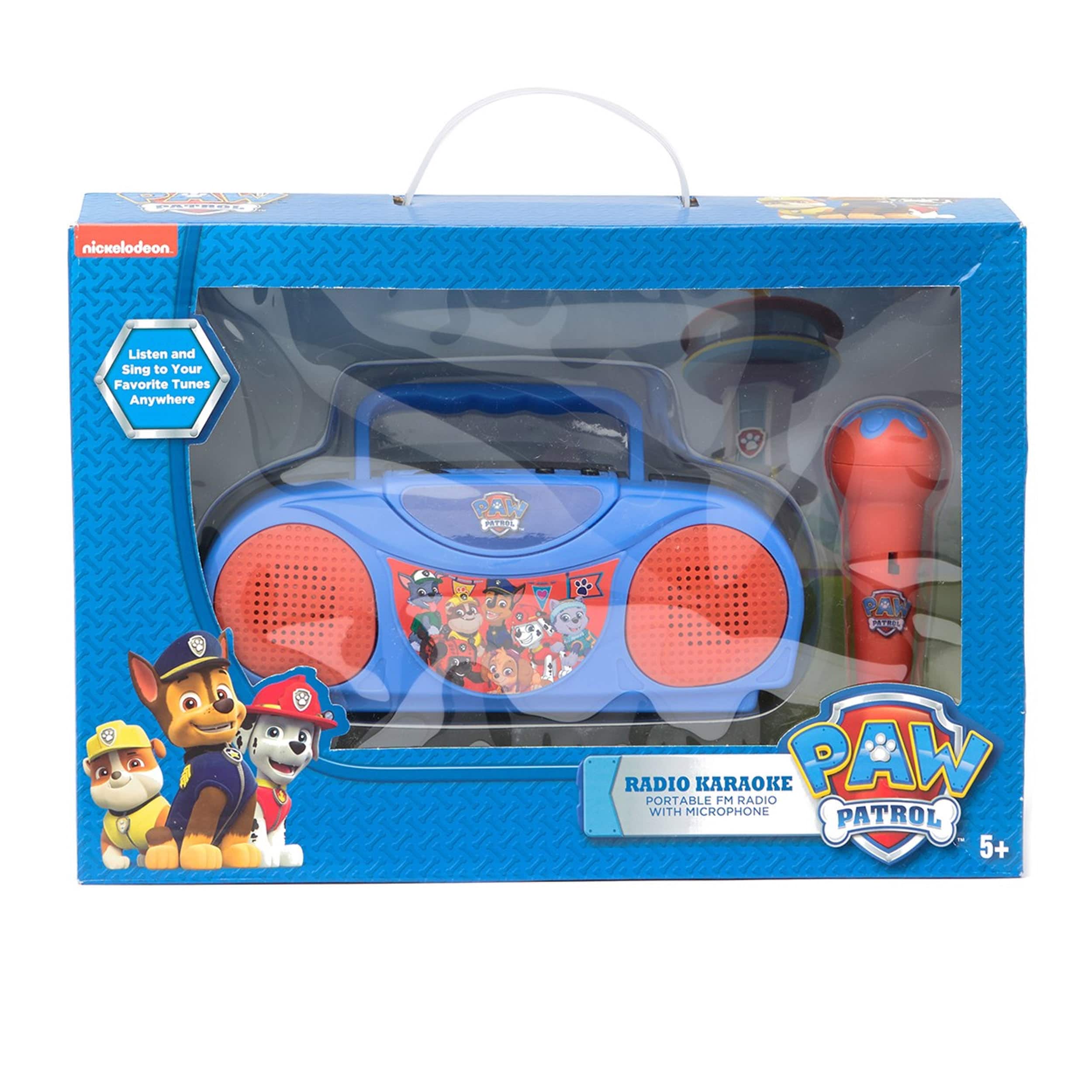 Paw Patrol Portable Radio Karaoke with Microphone