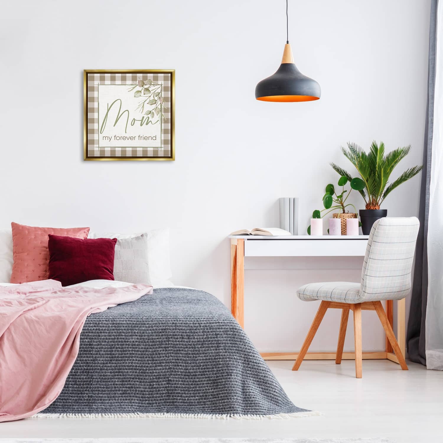 Stupell Industries Mom My Forever Friend Floater Framed Art