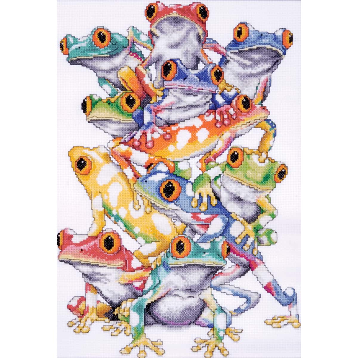 Design Works Frog Pile Counted Cross Stitch Kit