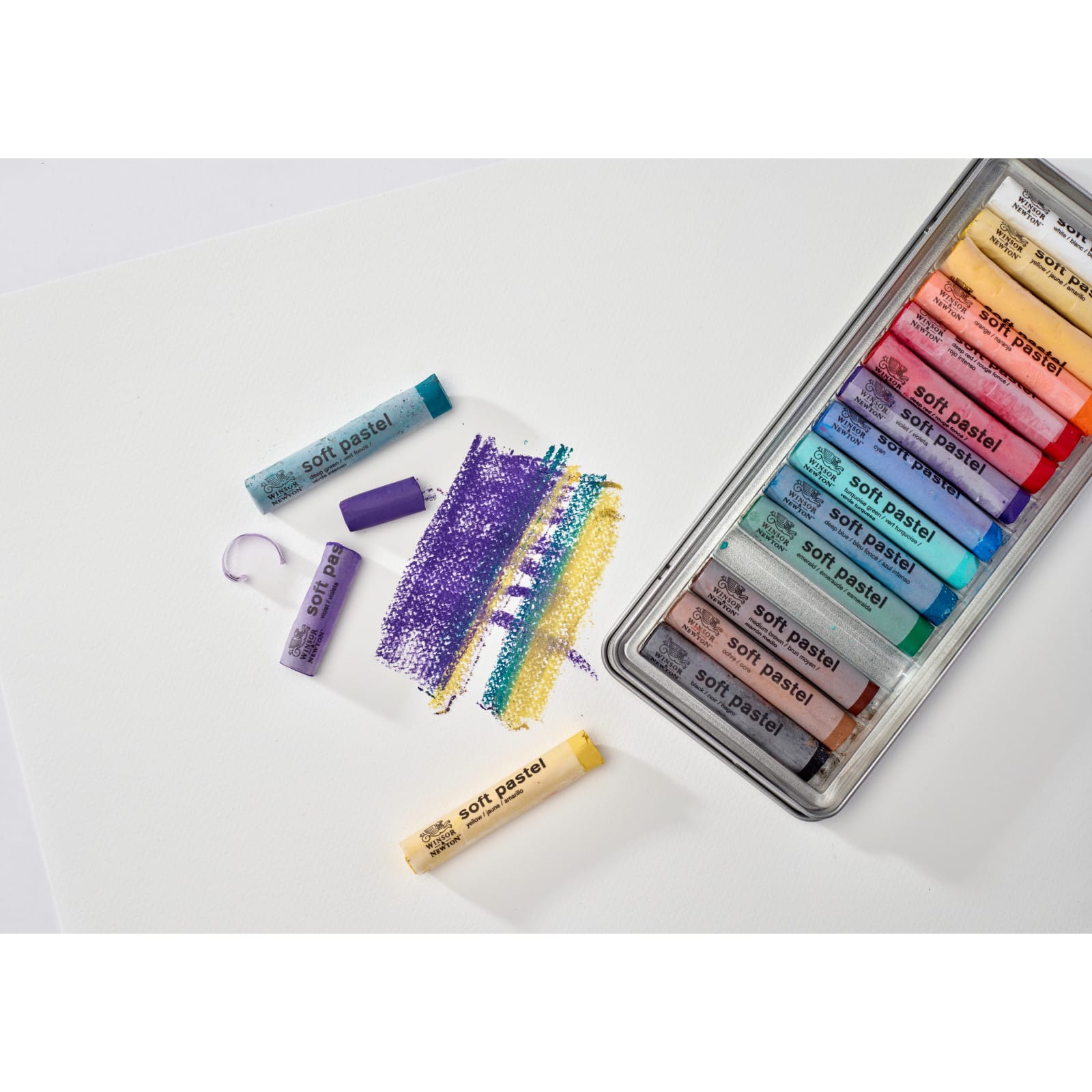 Winsor &#x26; Newton&#x2122; Introduction to Fine Art 15 Color Soft Pastel Set