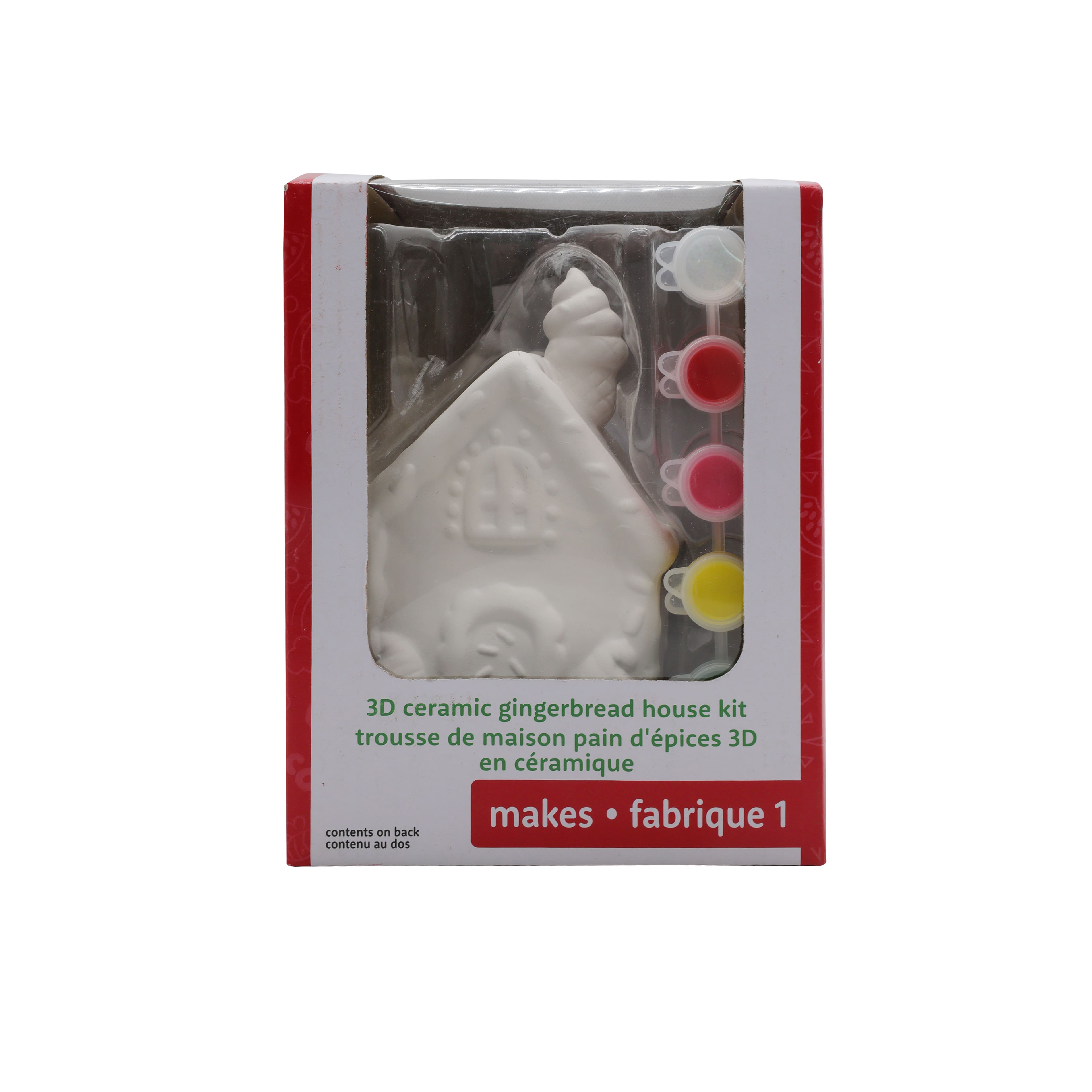 3D Ceramic Gingerbread House Kit by Creatology&#x2122;