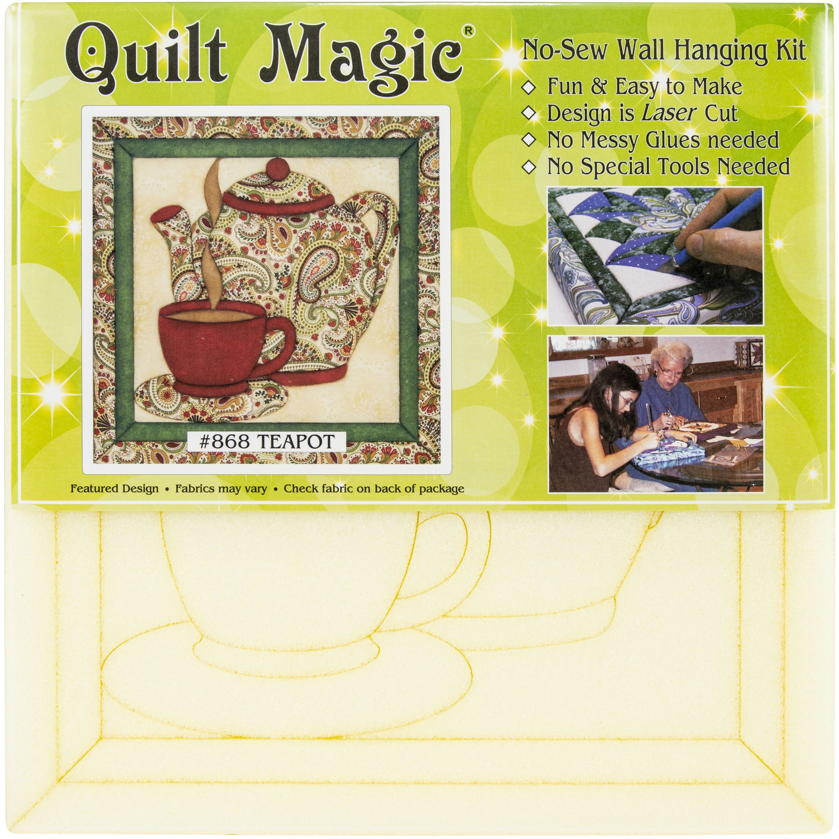 Quilt-Magic&#xAE; Teapot No Sew Wall Hanging Kit