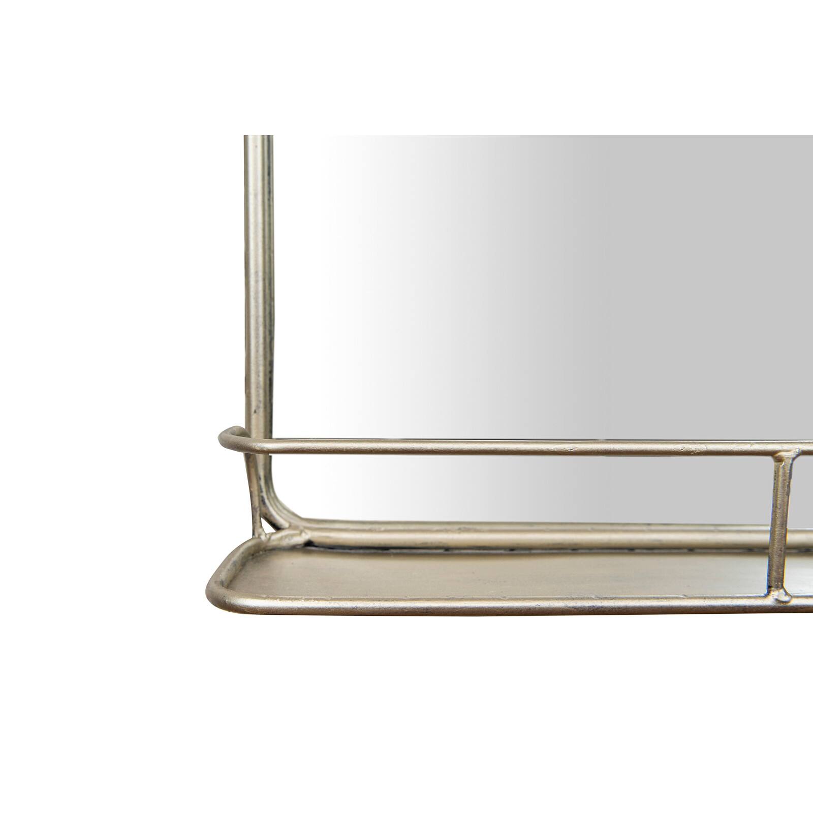Hello Honey® Gold Rectangle Wall Mirror with Shelf