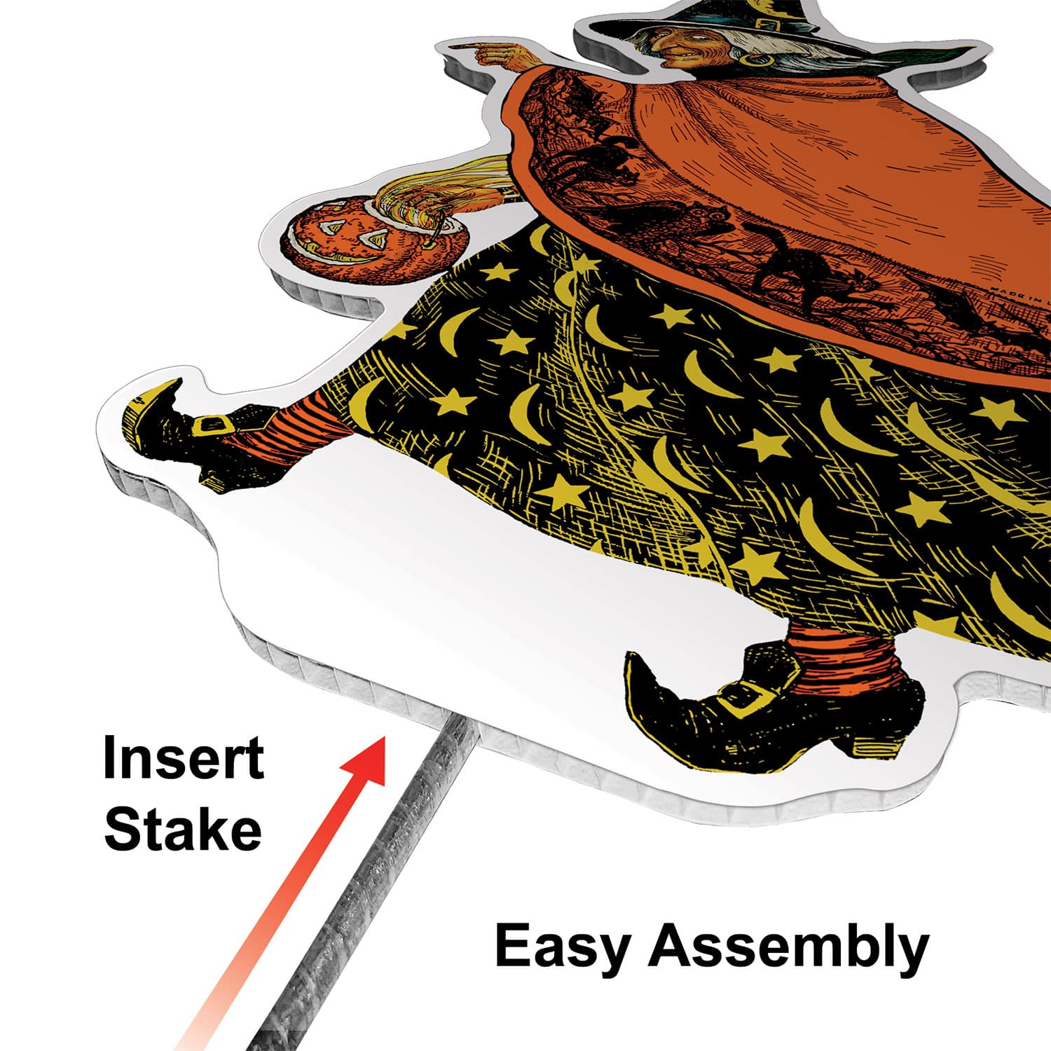 Beistle Plastic Vintage Halloween Yard Signs