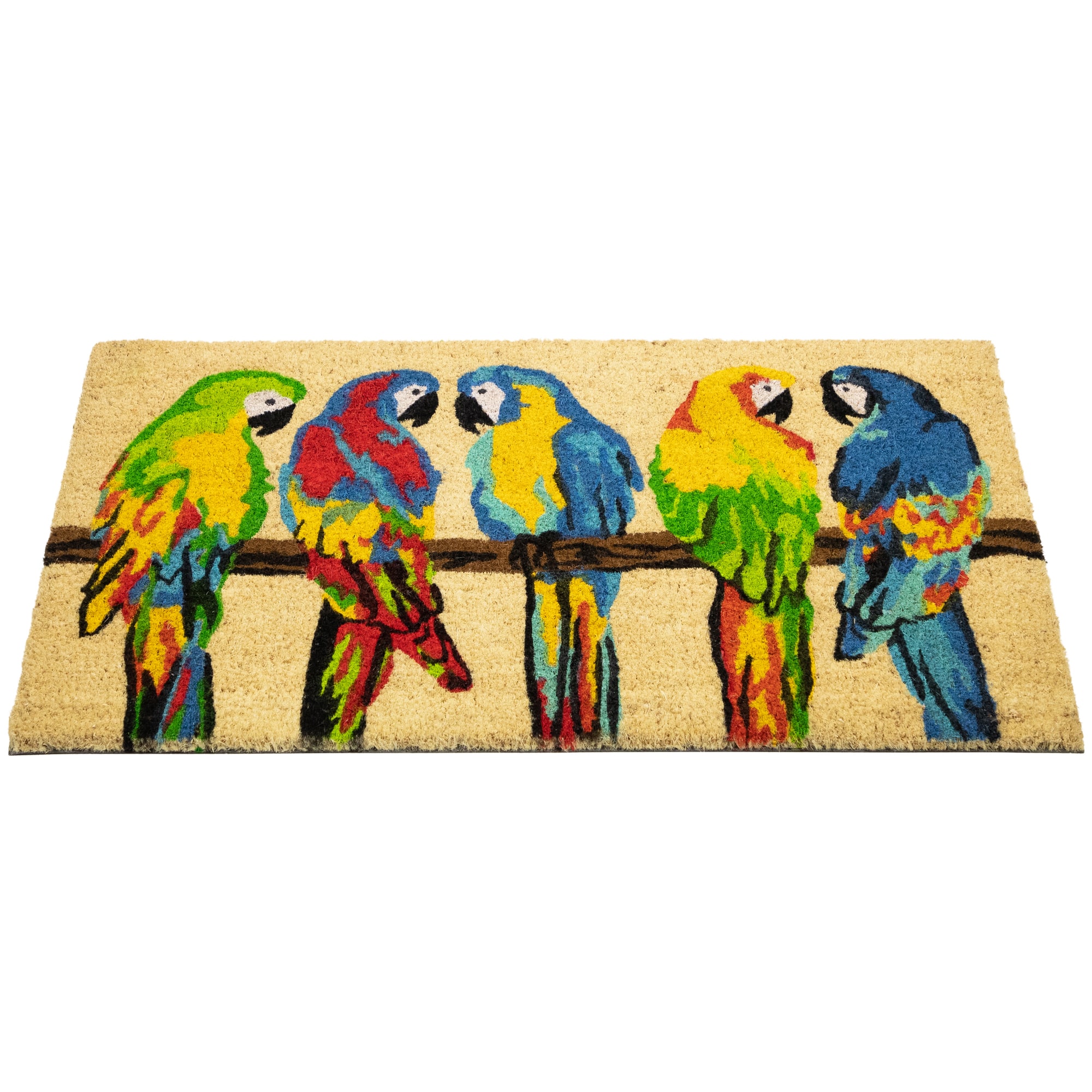 Multicolor Parrots Doormat