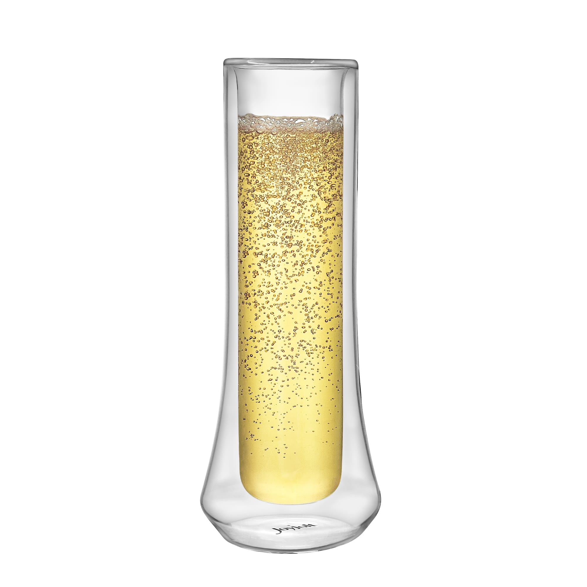 JoyJolt&#xAE; Cosmo Double Wall Stemless Champagne Flute Glasses, 4ct.