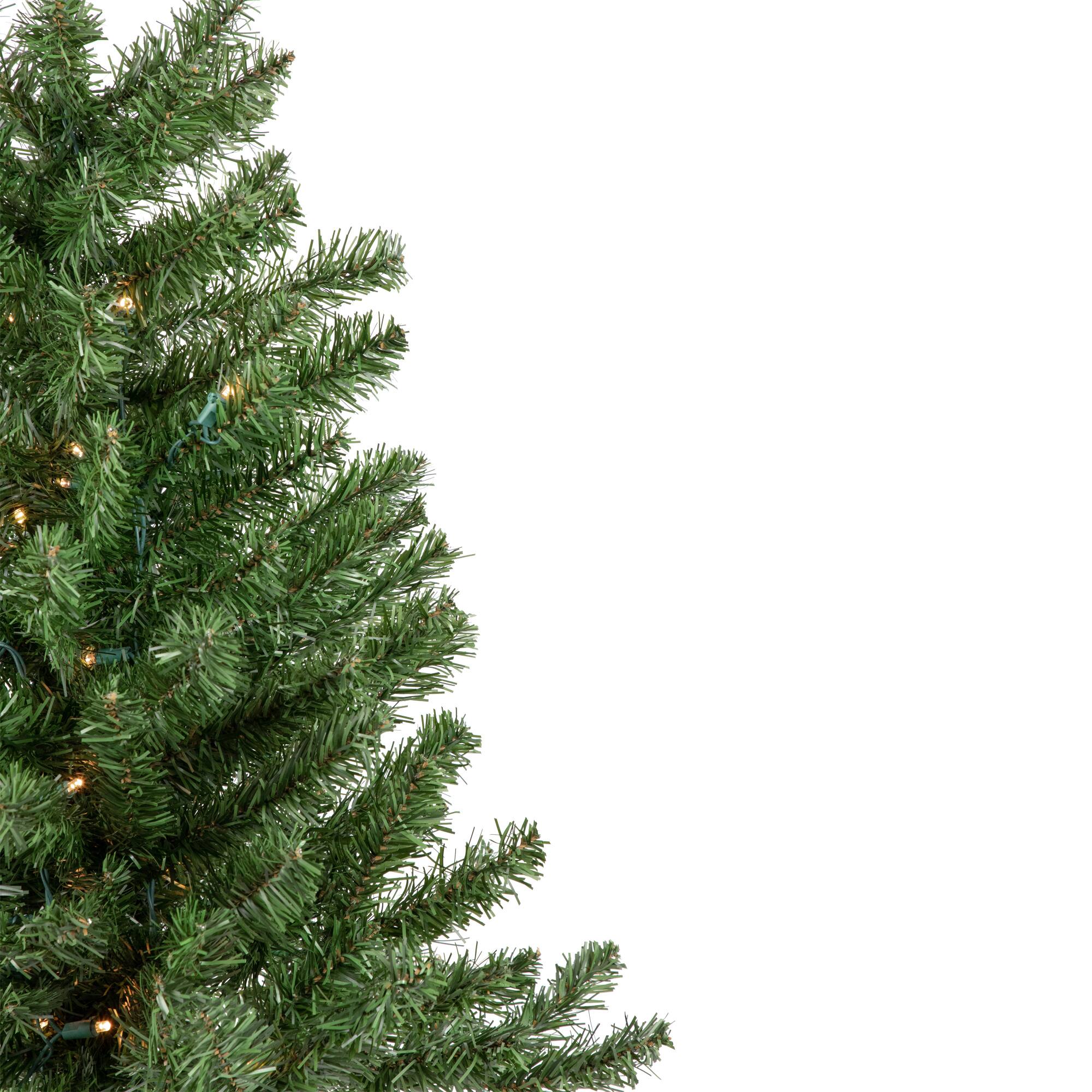 3ft. Pre-Lit Canadian Pine Artificial Christmas Tree, Clear &#x26; White LED Lights
