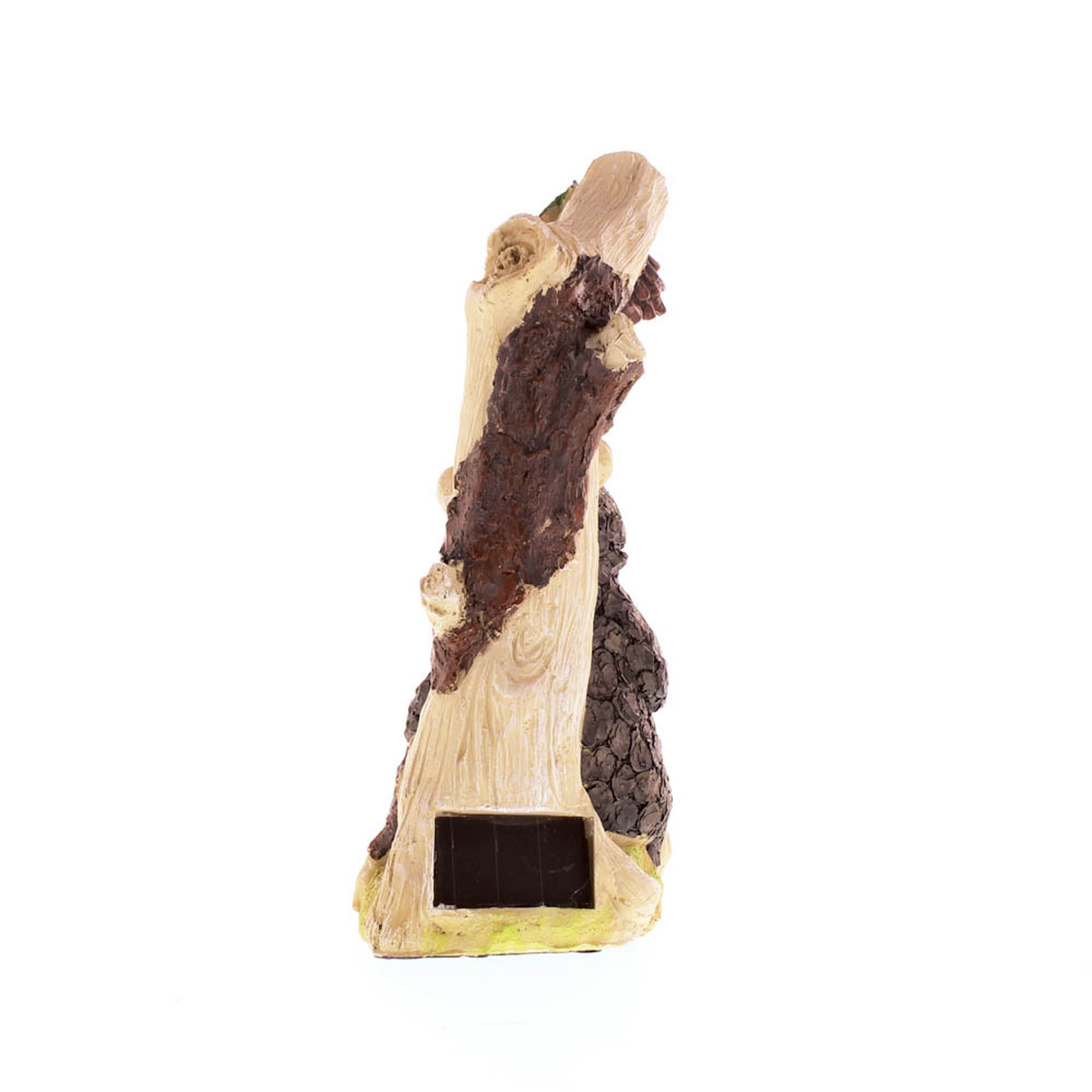 9.75&#x22; Black Bear Solar Statue