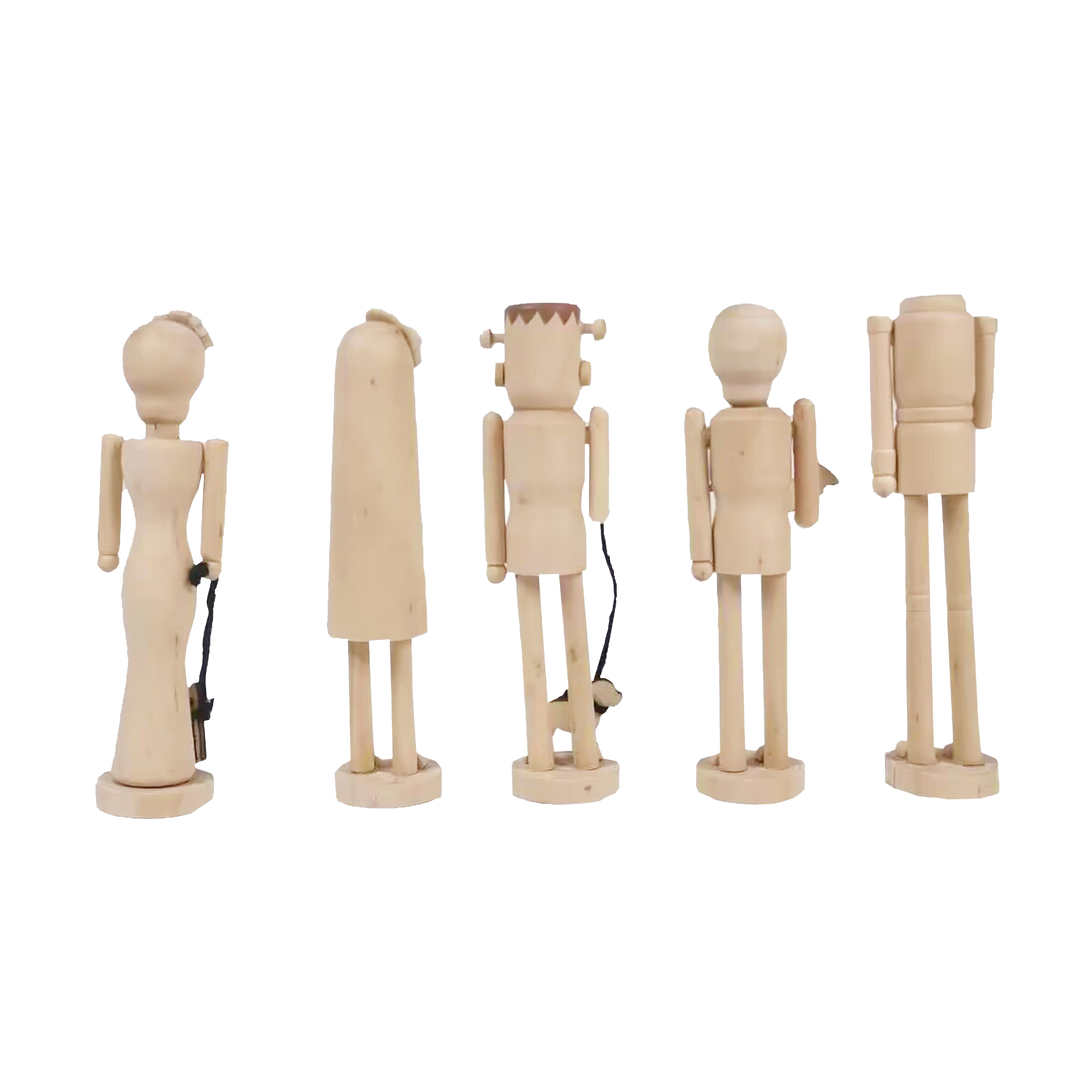 DIY Mini Wood Nutcrackers Set by Make Market®