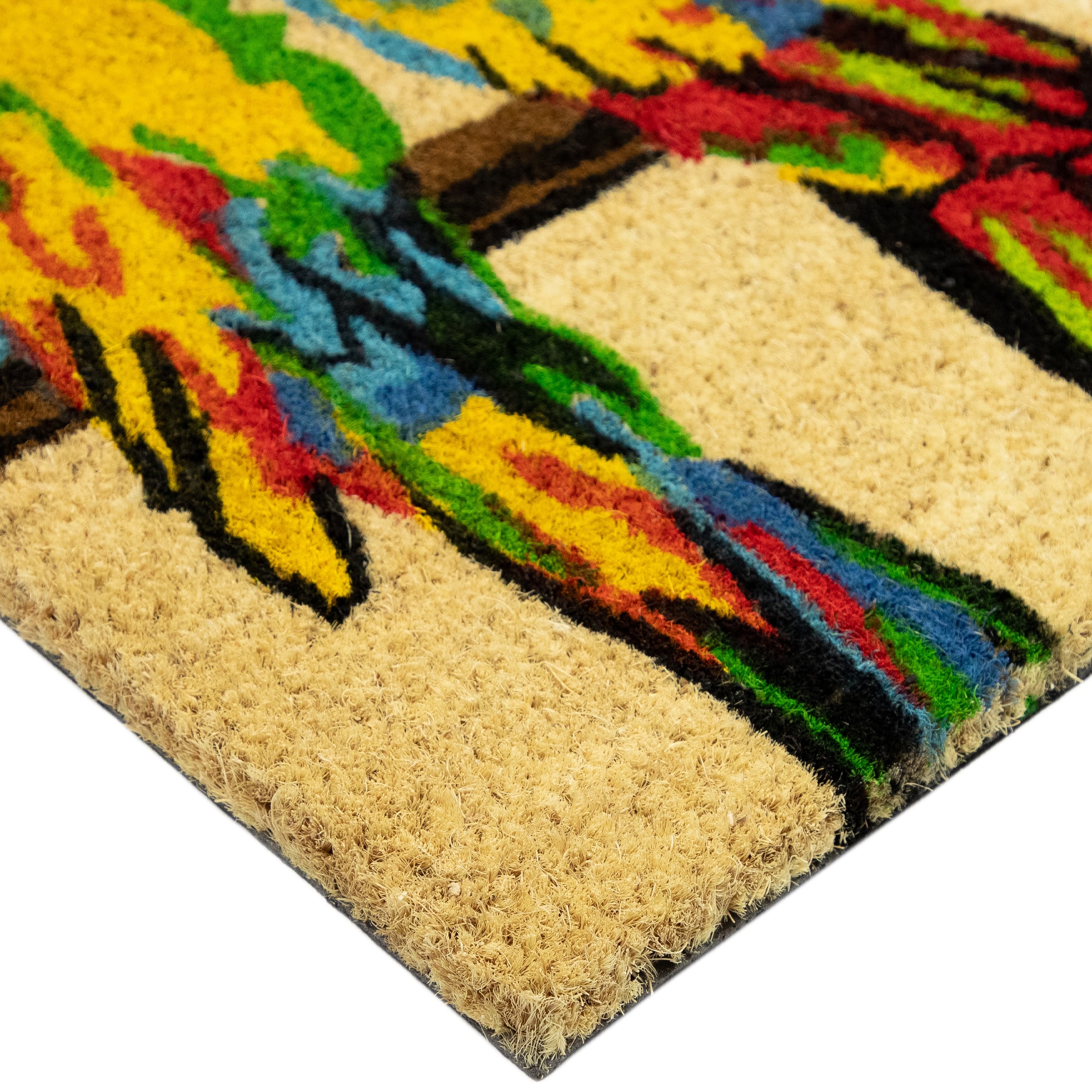 Multicolor Parrots Doormat