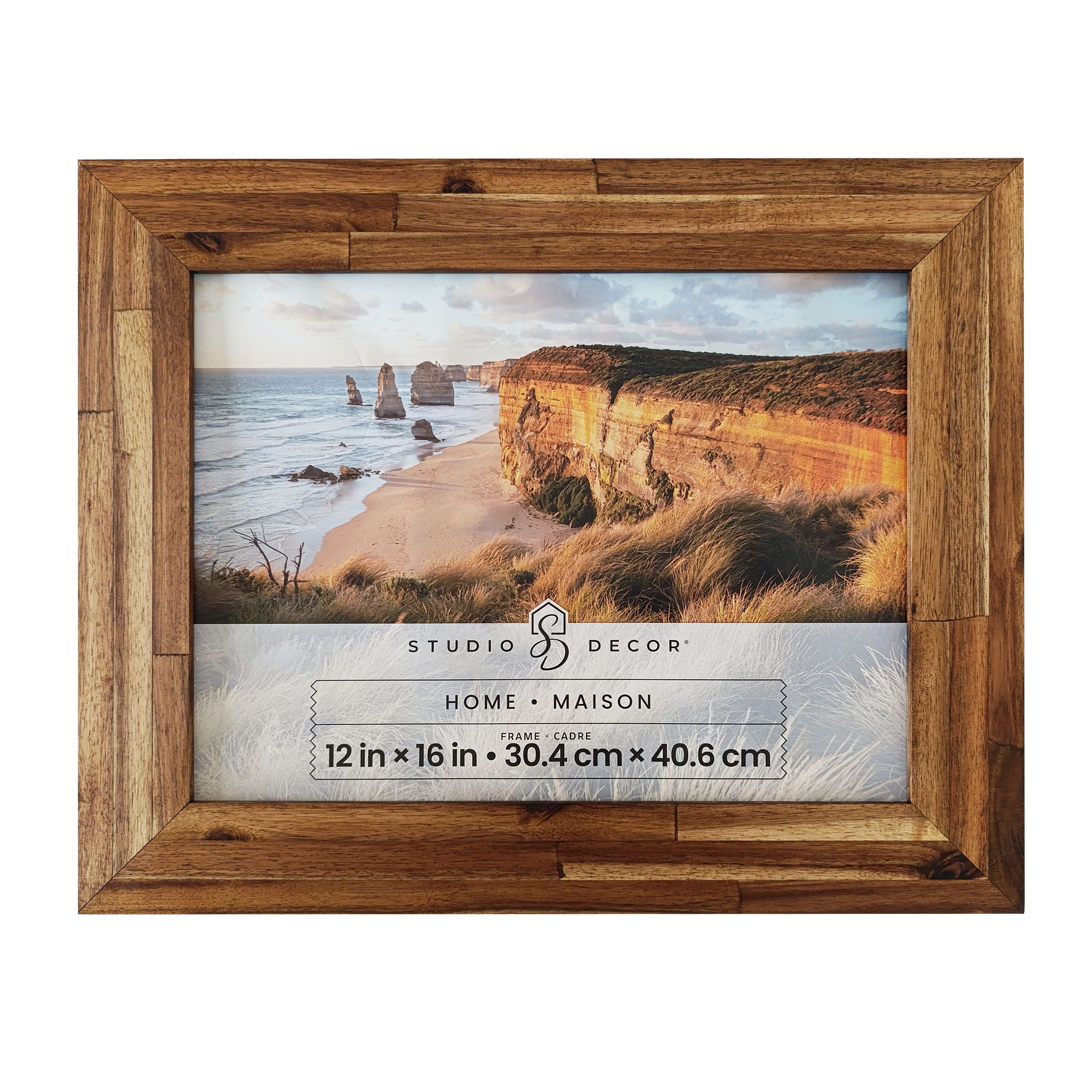 6 Pack: Home Natural Brown Wood Plank Frame by Studio Décor®