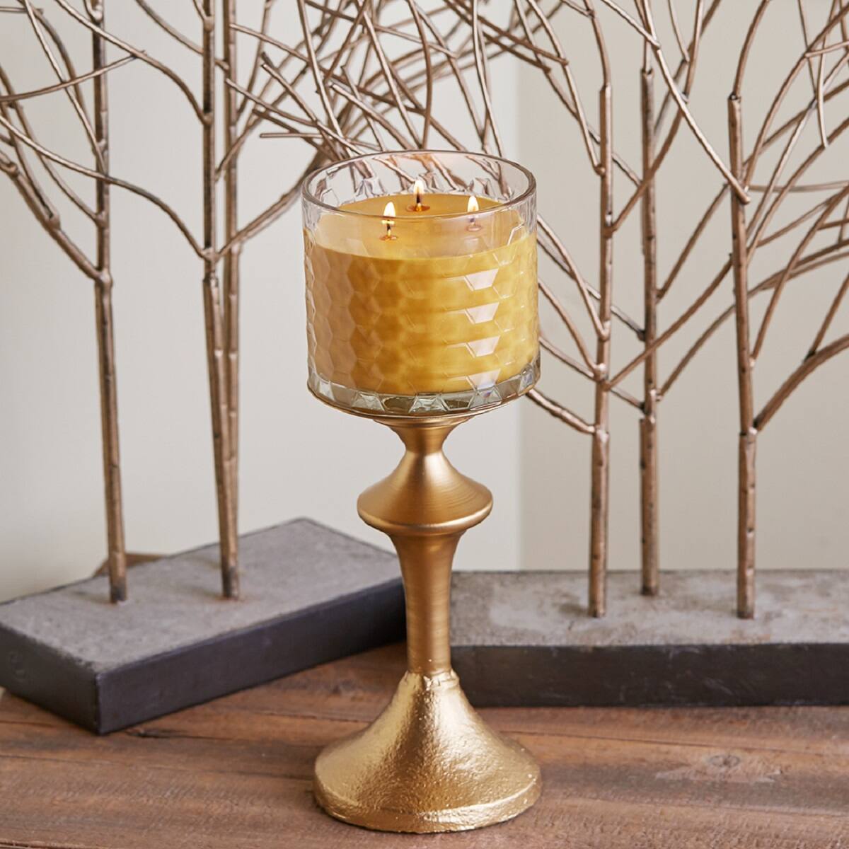 Root Candles Signature 3-Wick Honeycomb Beeswax Blend Jar Candle