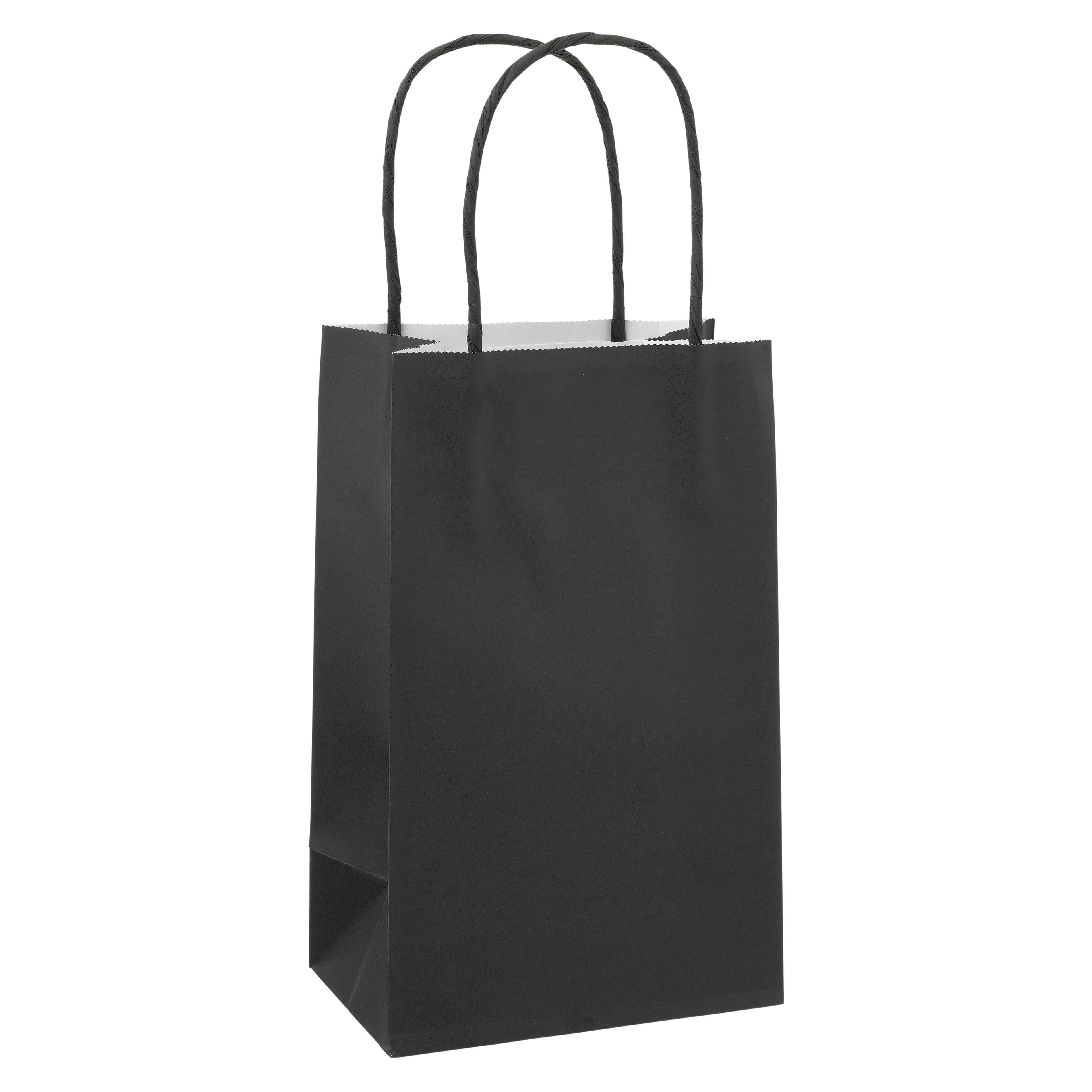 Paper Bags with Handles Eusoar 20pcs 106 x 31 x 83 Black Kraft Paper Gift  Bags