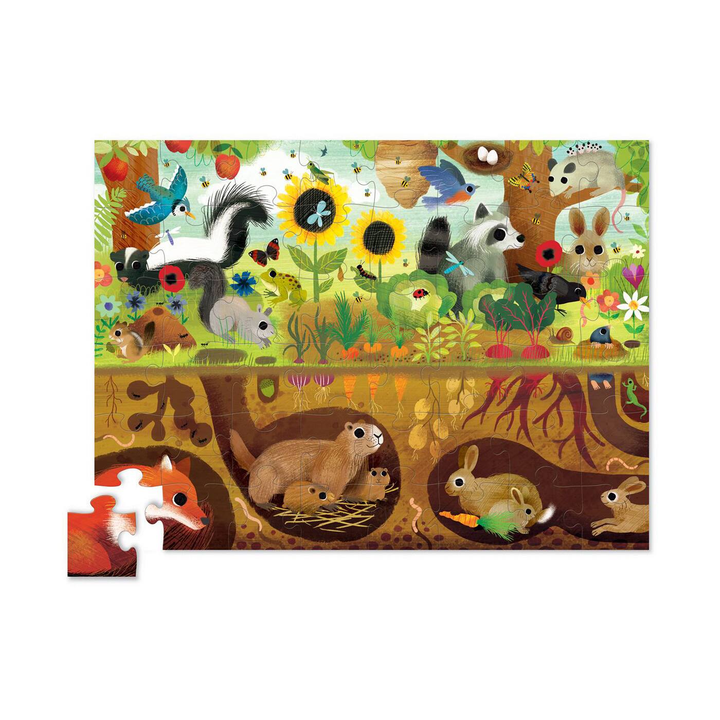 Above &#x26; Below - Backyard Discovery Floor Puzzle: 48 Pcs