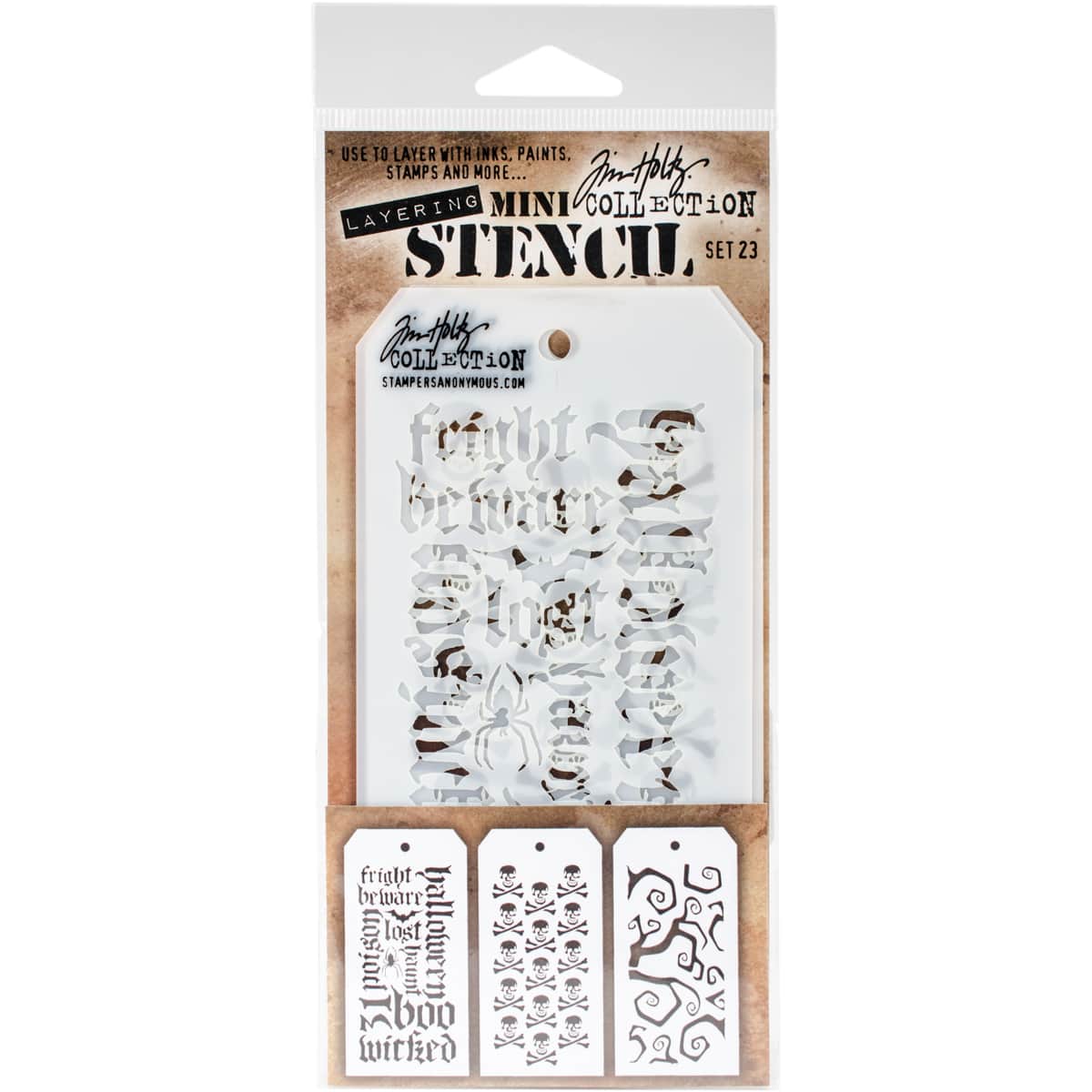 Stampers Anonymous Tim Holtz® Mini Layering Stencil Set 23