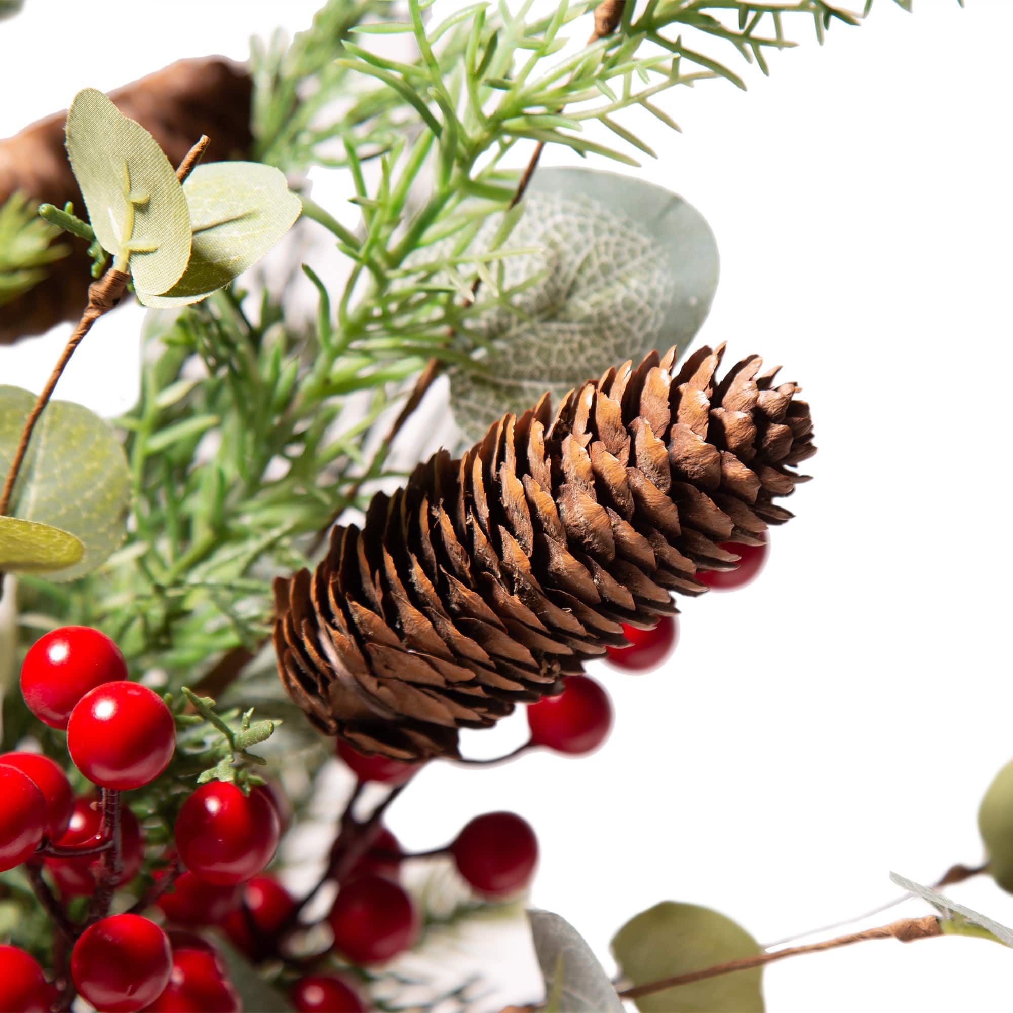 Glitzhome® Christmas Pine, Eucalyptus & Berry Tree