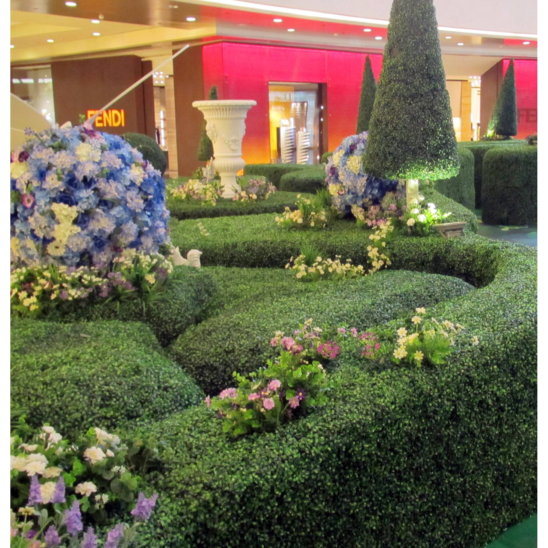 20" Ficus Style Plant Living Wall Panels, 4ct.